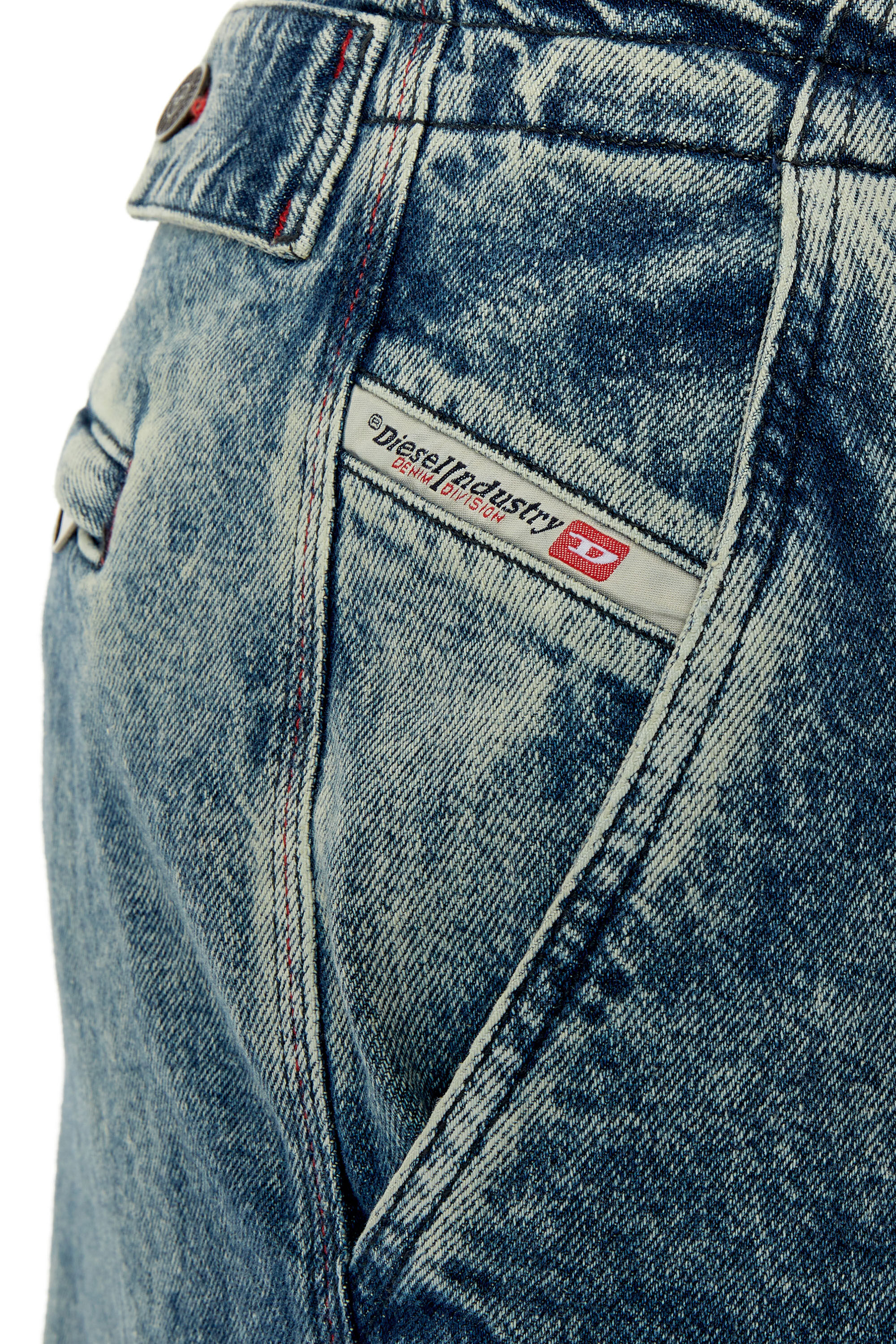 Diesel - D-Fish 0EMAN Straight Jeans, Medium blue - Image 5
