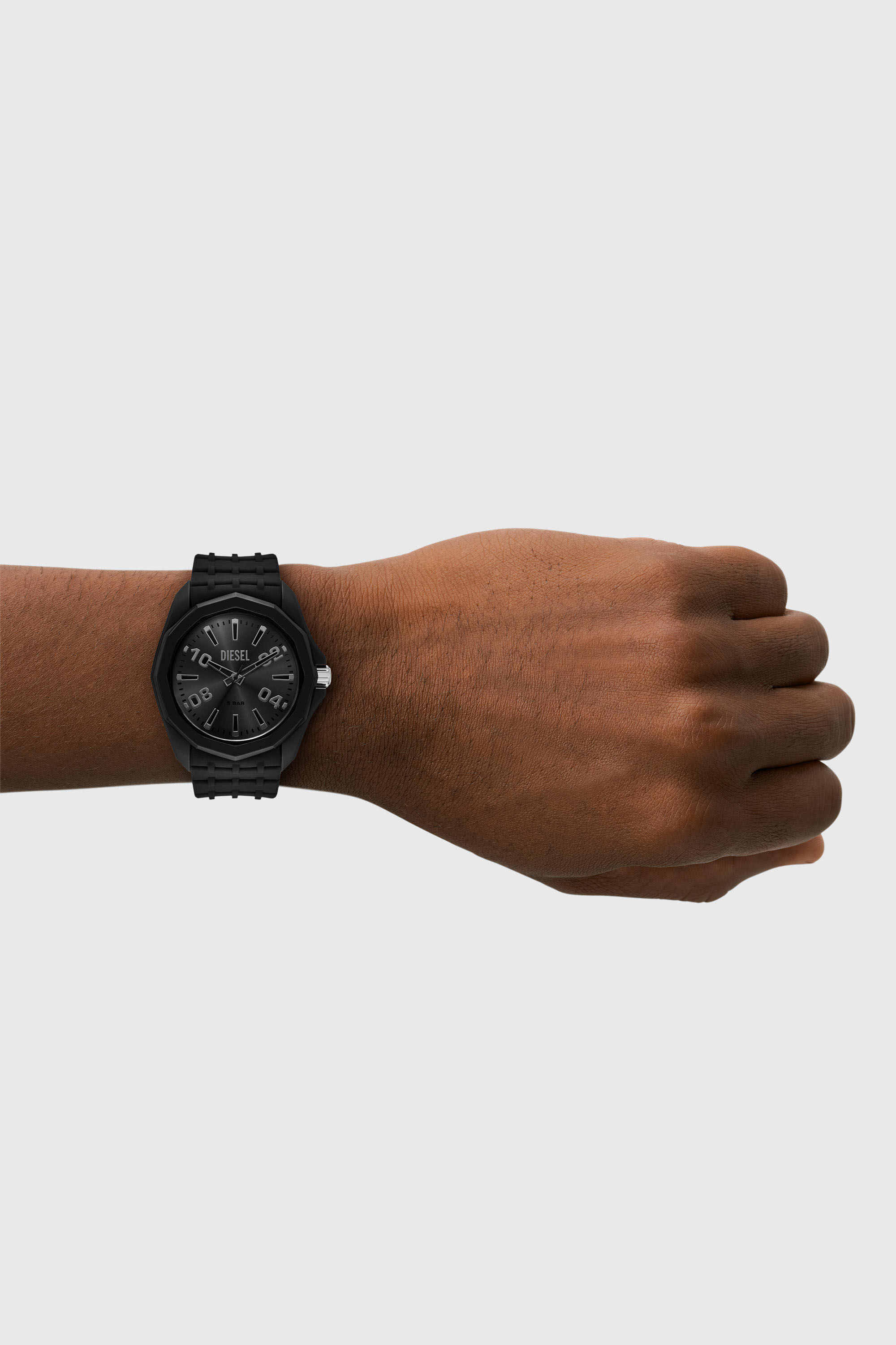 Diesel - DZ2243 WATCH, Man's Stinger black silicone watch in Black - 4