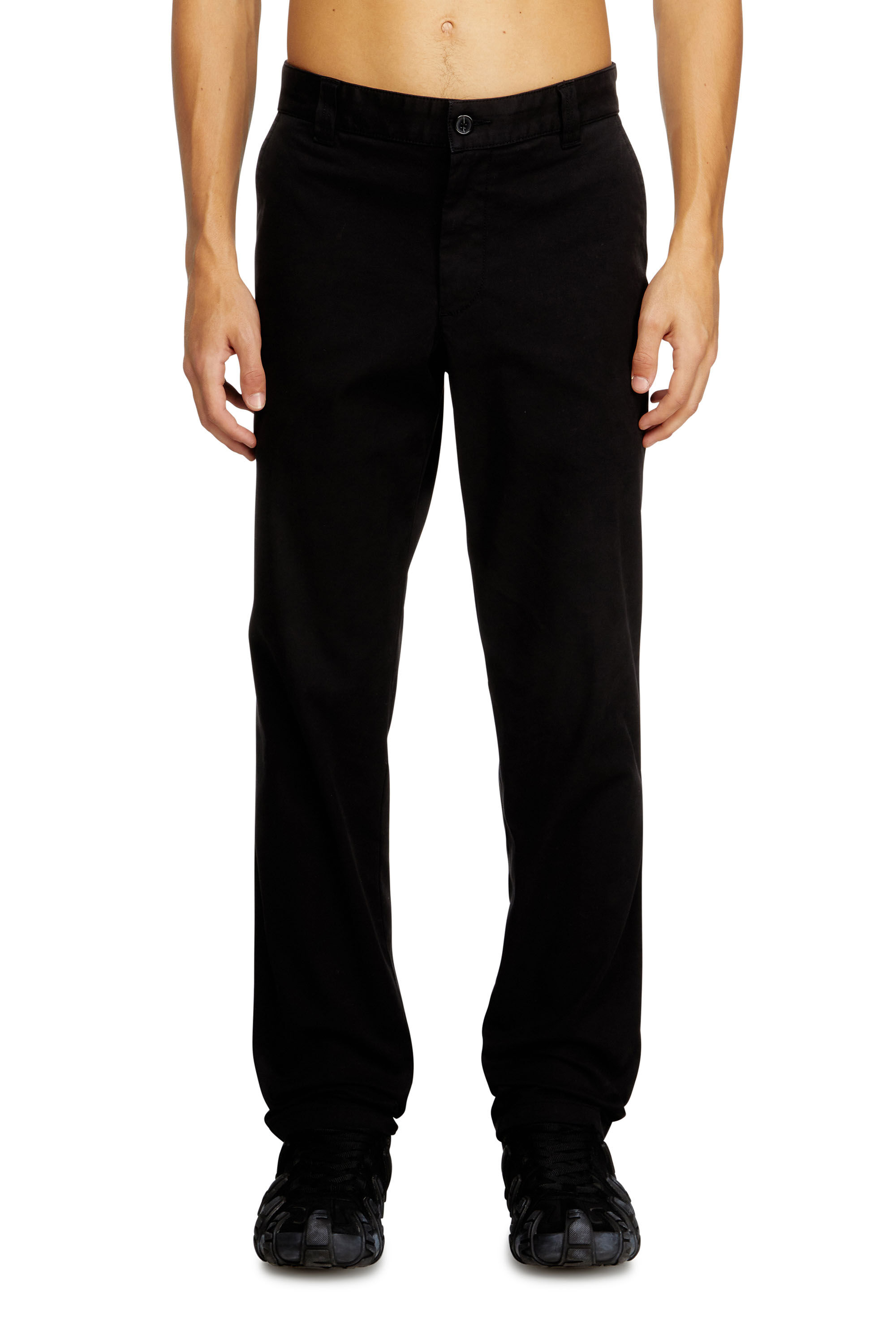Diesel - P-DEFINE-EPCH, Man's Cotton pants with utility loop in Black - 3