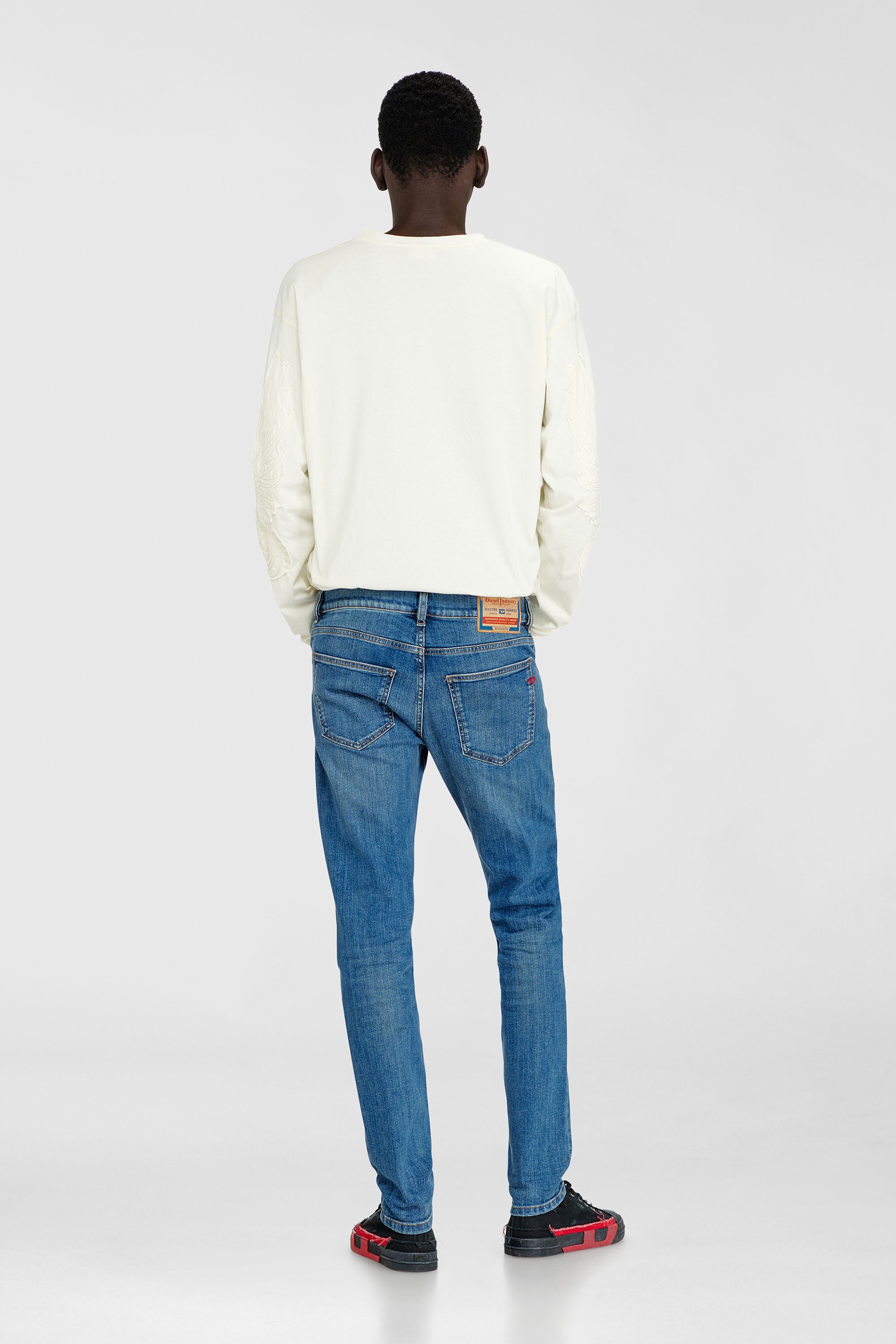 Diesel - Man's Slim Jeans 2019 D-Strukt 0KIAL, Light Blue - 3