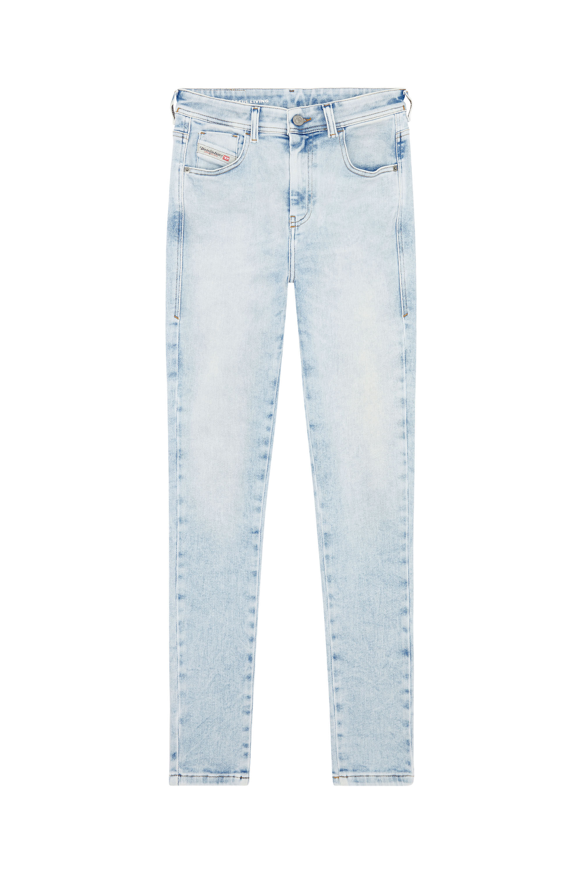 Diesel - Super skinny Jeans 1984 Slandy-High 09G17, Light Blue - Image 2
