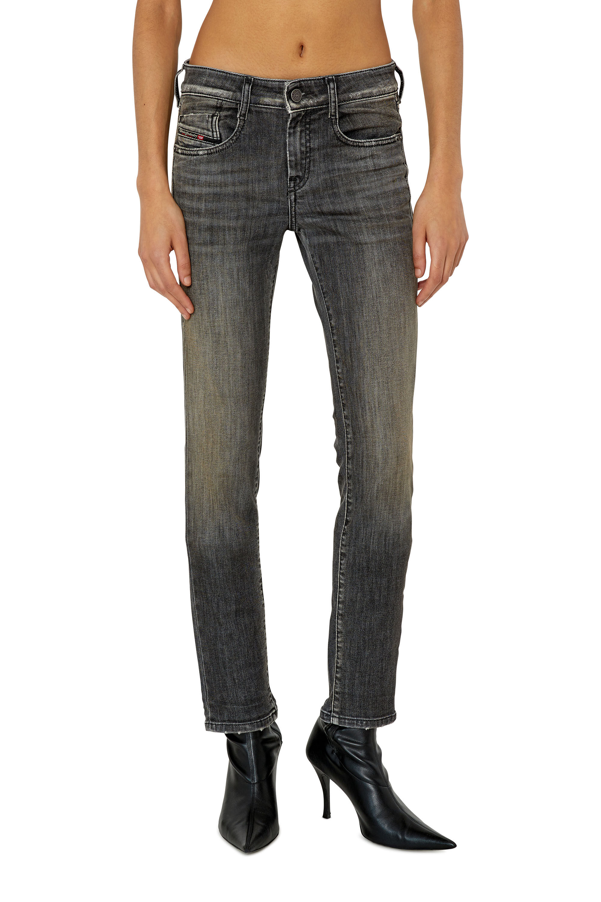 Diesel - D-Ollies JoggJeans® 09F01 Slim, Black/Dark grey - Image 3