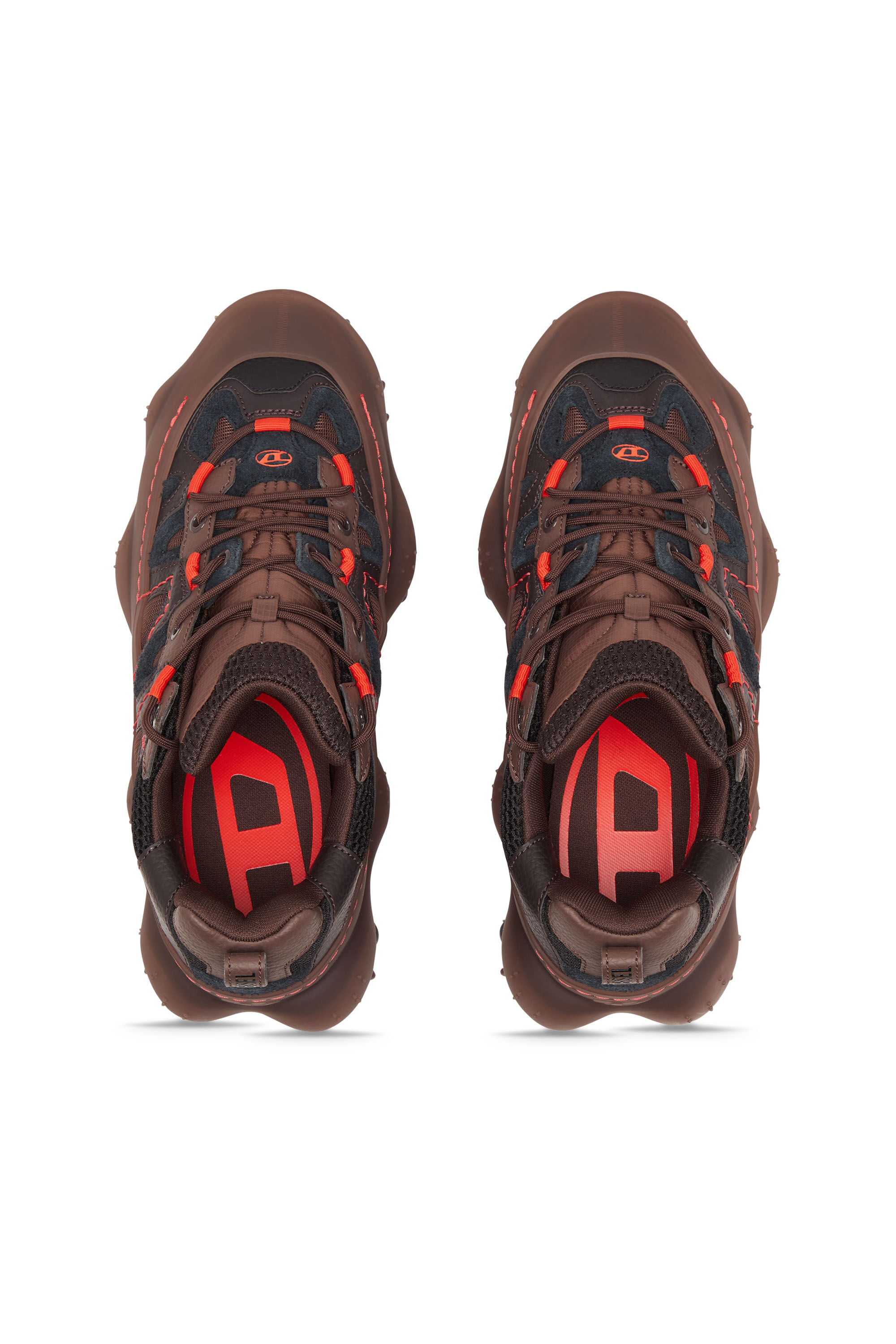 Diesel - S-PROTOTYPE P1, Man S-Prototype P1-Low-top sneakers with rubber overlay in Brown - Image 4