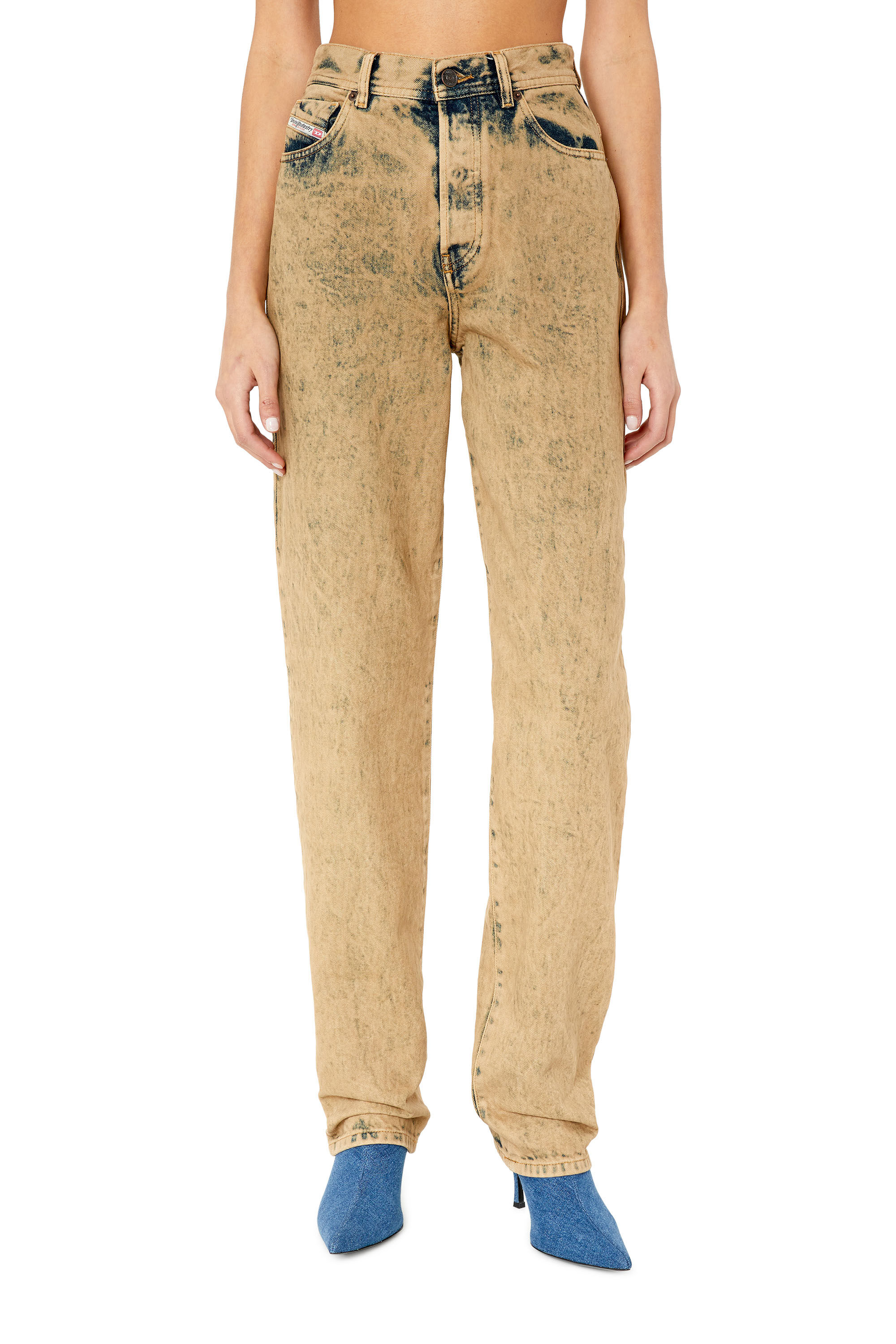 Diesel - 1956 D-Tulip 09F22 Straight Jeans, Light Brown - Image 3
