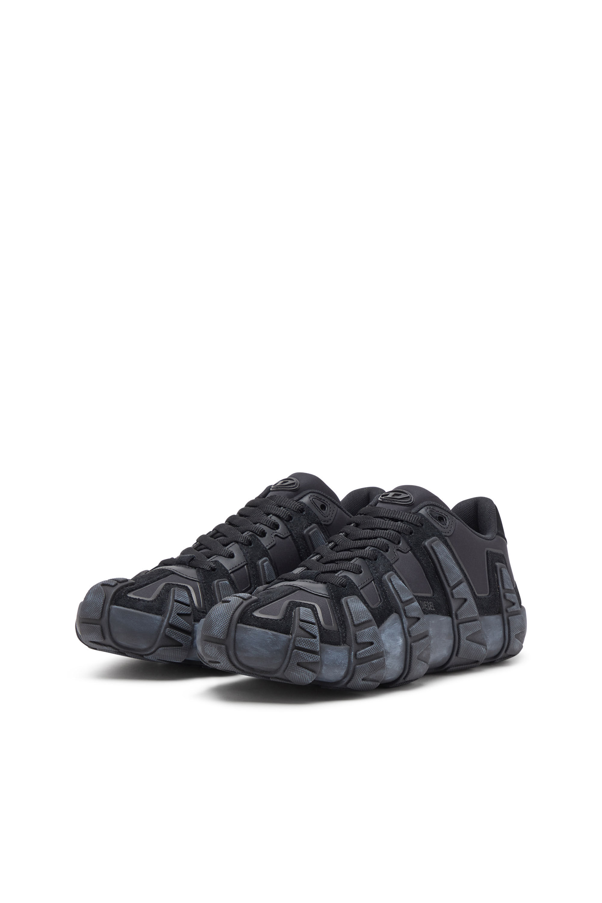 Diesel - S-D-GRIFFE LOW, Man's S-D-Griffe - Nylon sneakers in Black/Blue - 9