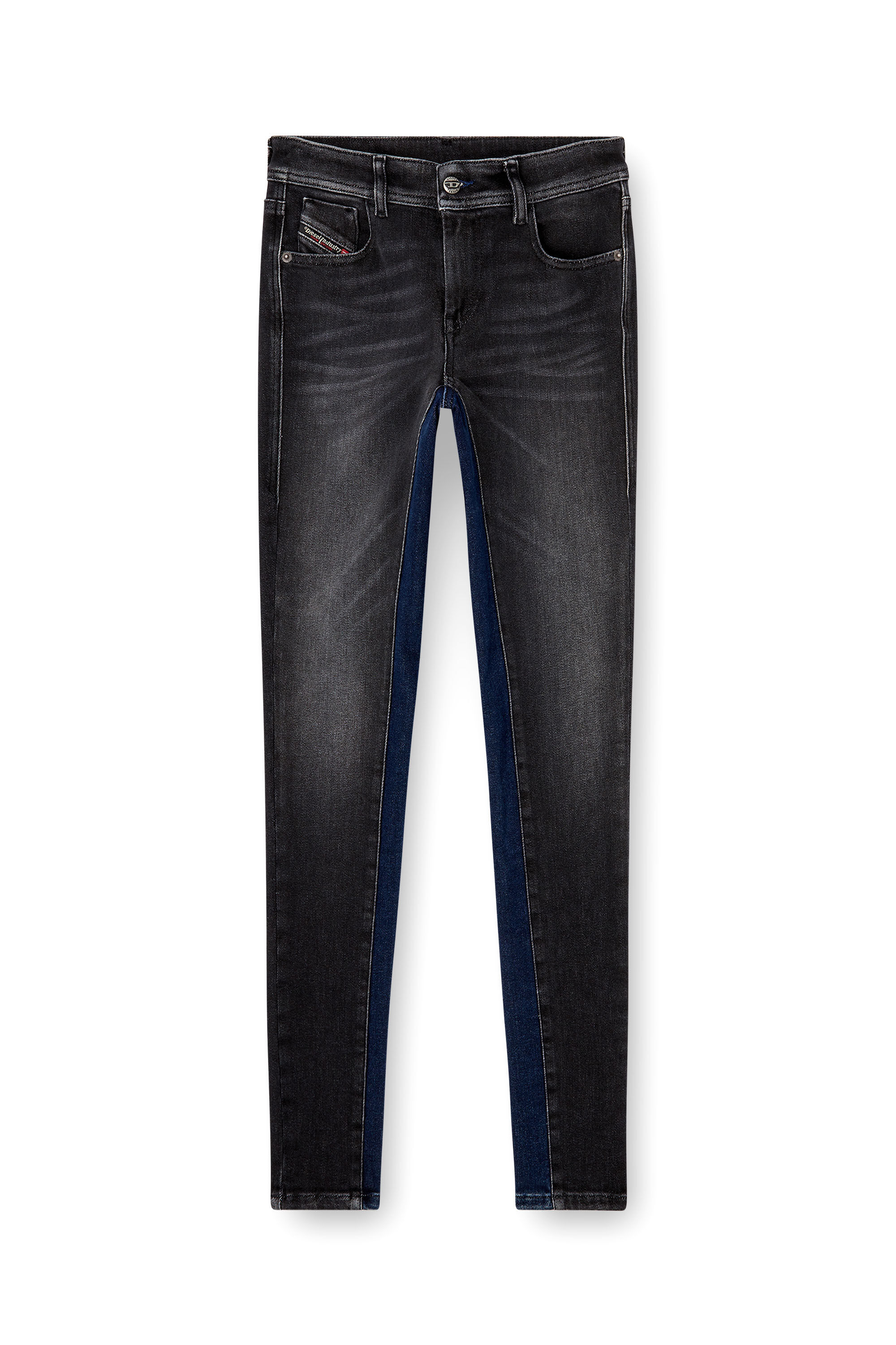 Diesel - Woman's Skinny Jeans 2017 Slandy 09N14, Black/Dark grey - 4