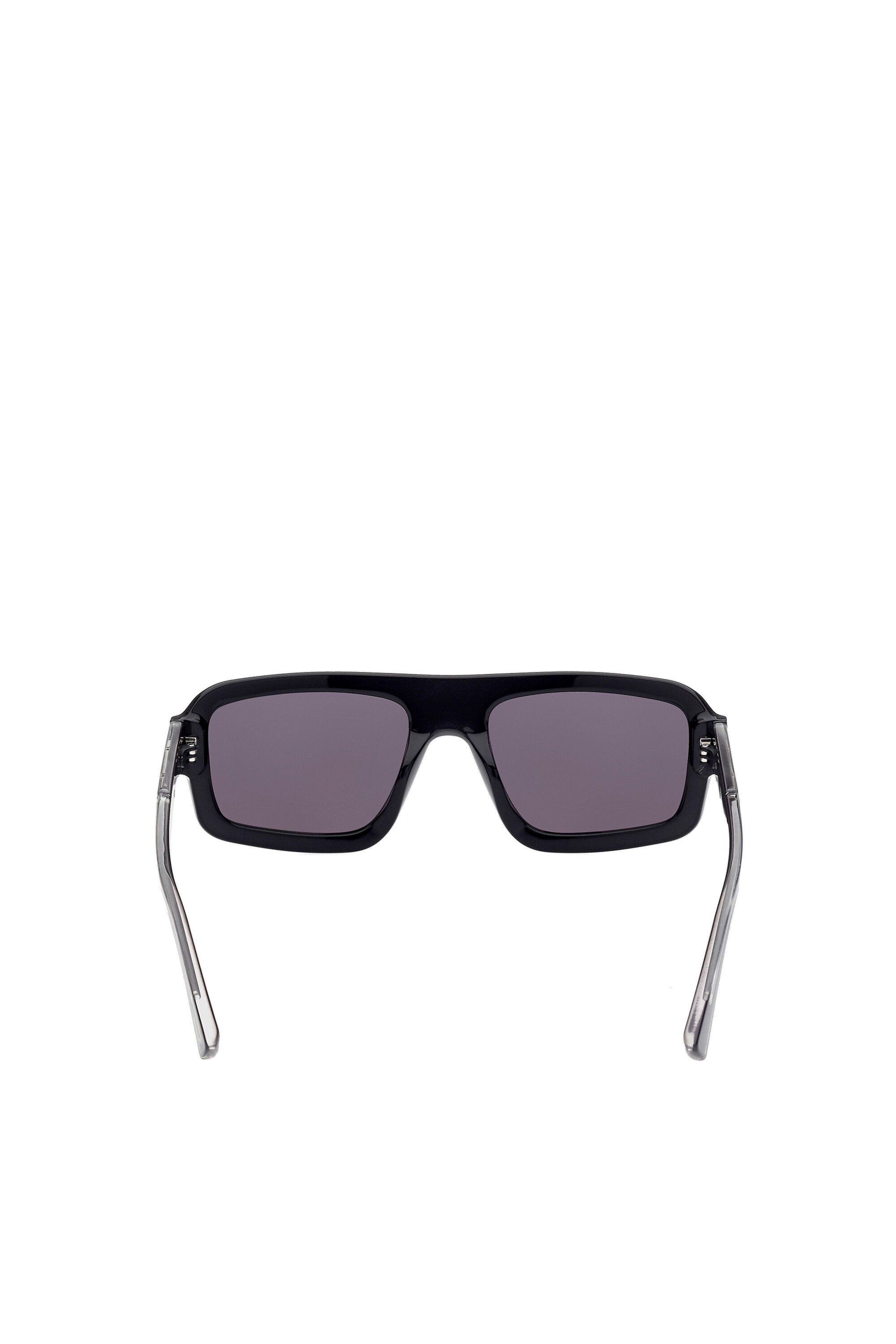 Diesel - DL0348, Man's Wrap fitting with bold construction sunglasses in Black - 3
