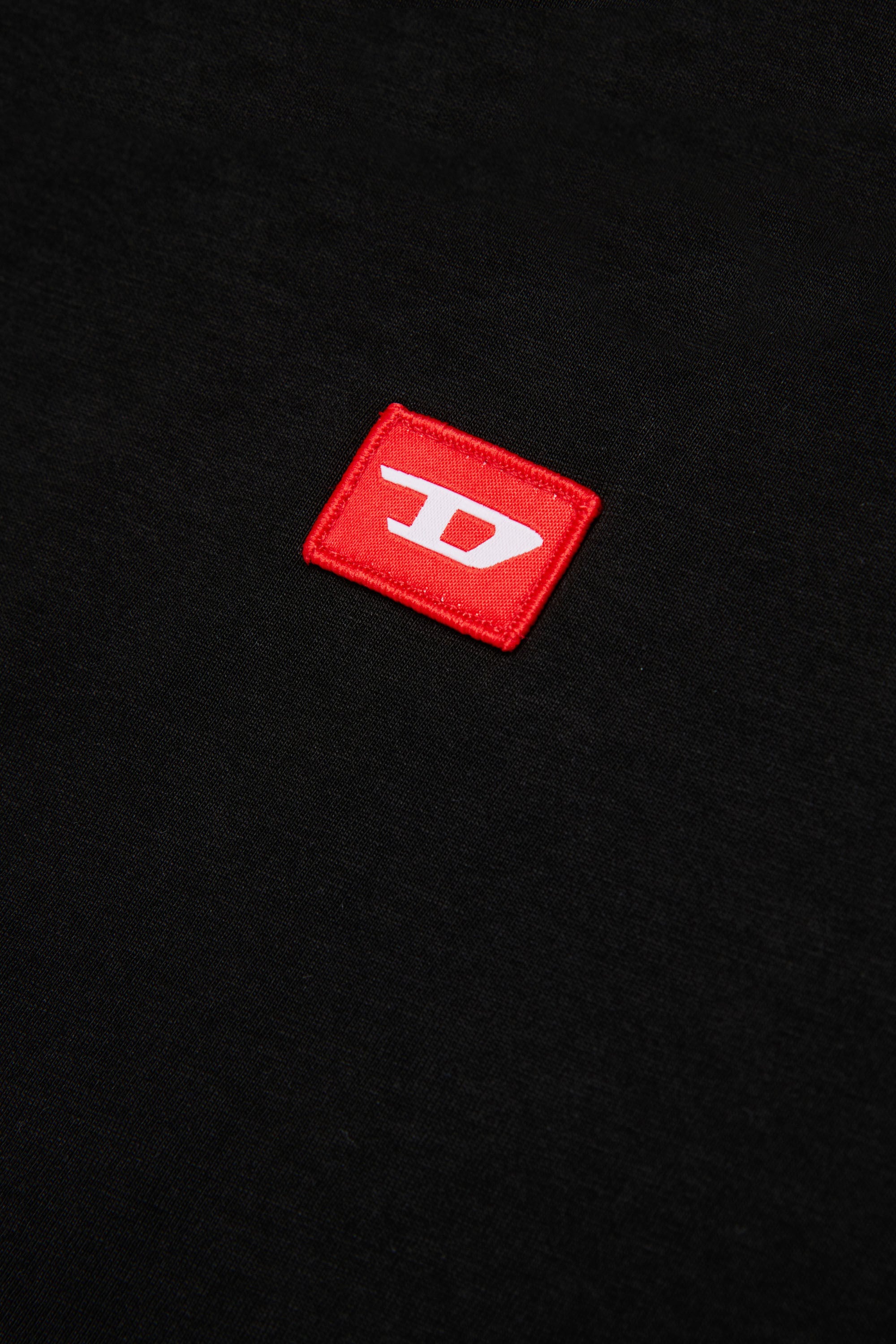 Diesel - TXDIEGO, Man's Cotton T-shirt with patch in Black - 4