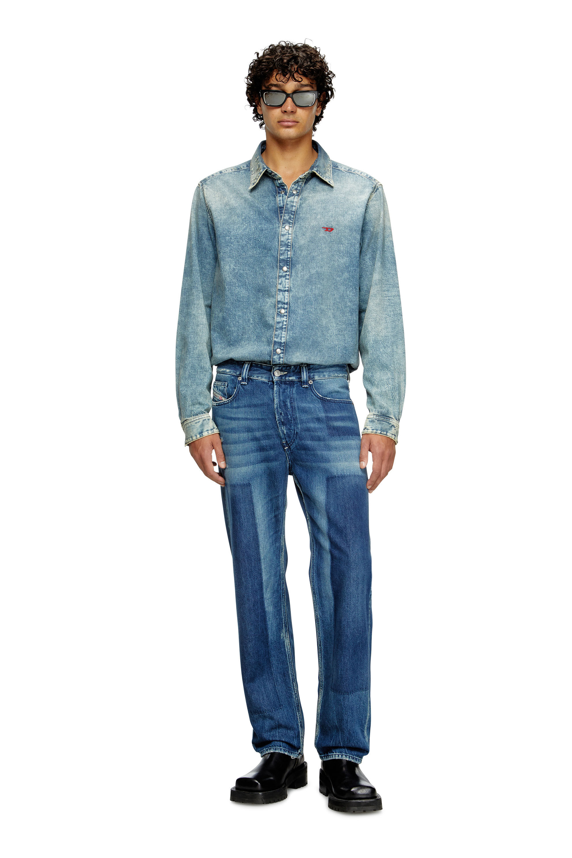 Diesel - Man's Regular Jeans 2024 D-Macs 09M52, Dark Blue - 1