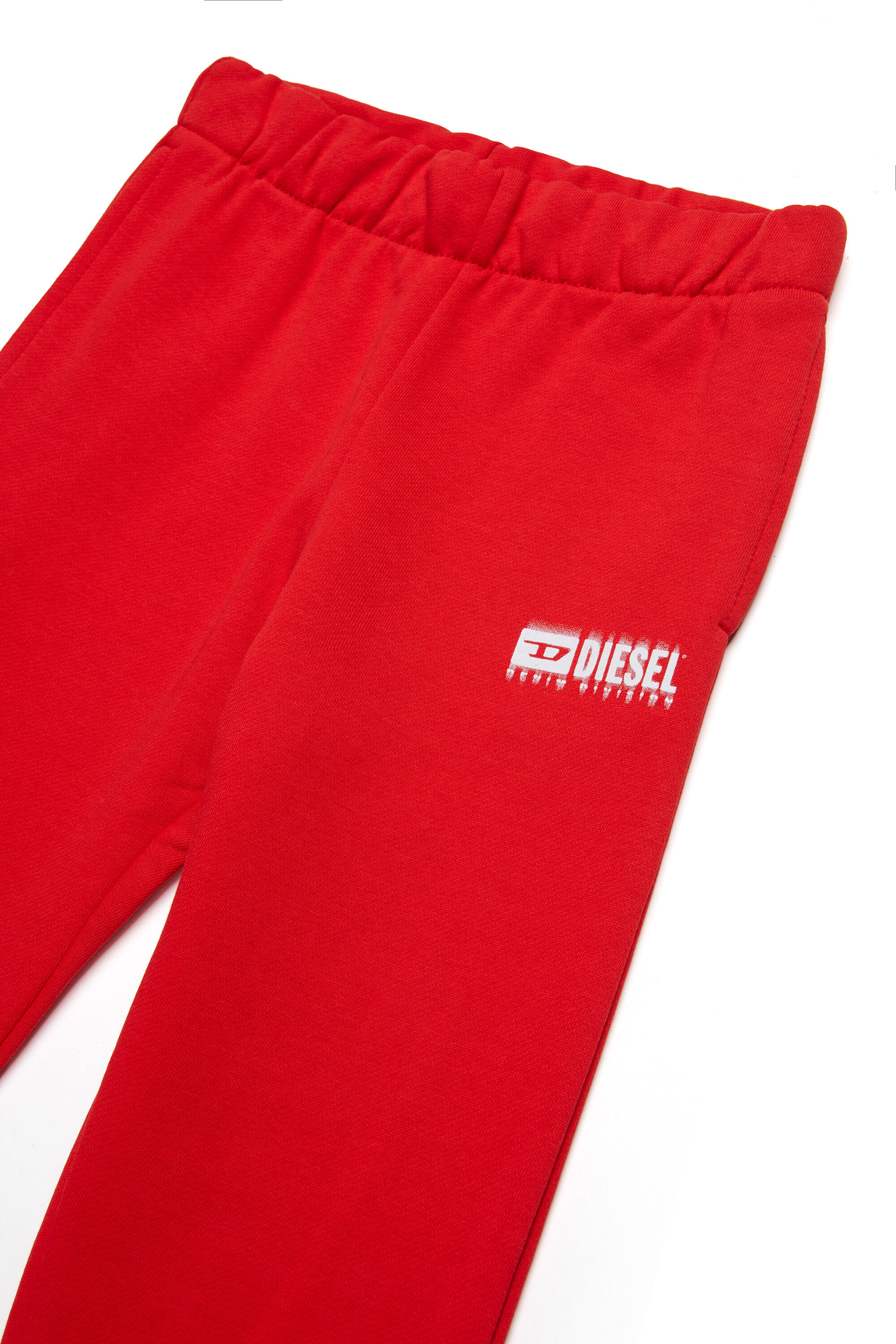 Diesel - PBASEB, Unisex's Sweatpants with smudged logo in Red - 3