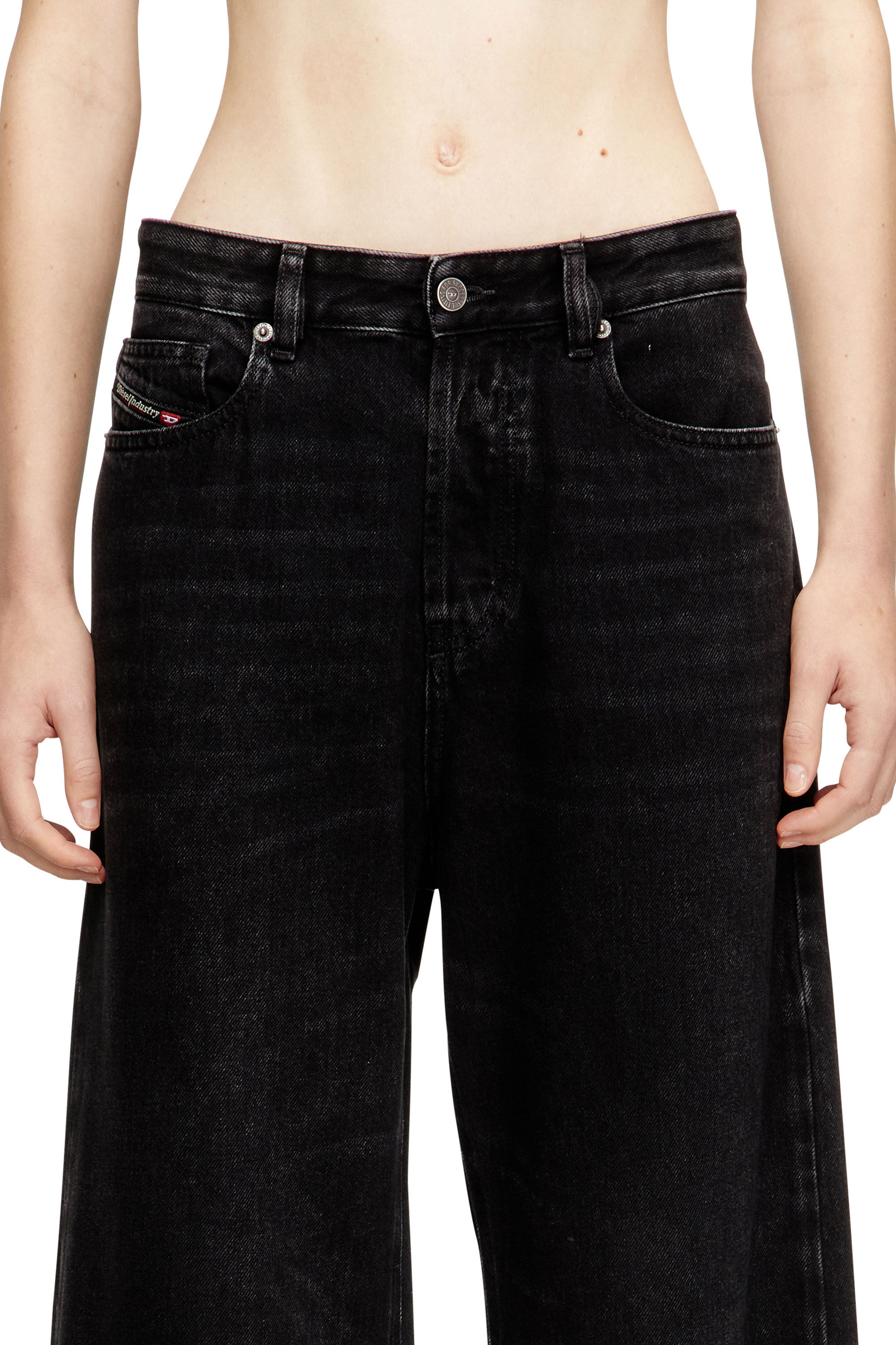 Diesel - Woman's Relaxed Jeans 1996 D-Sire 09P09, Black/Dark grey - 5