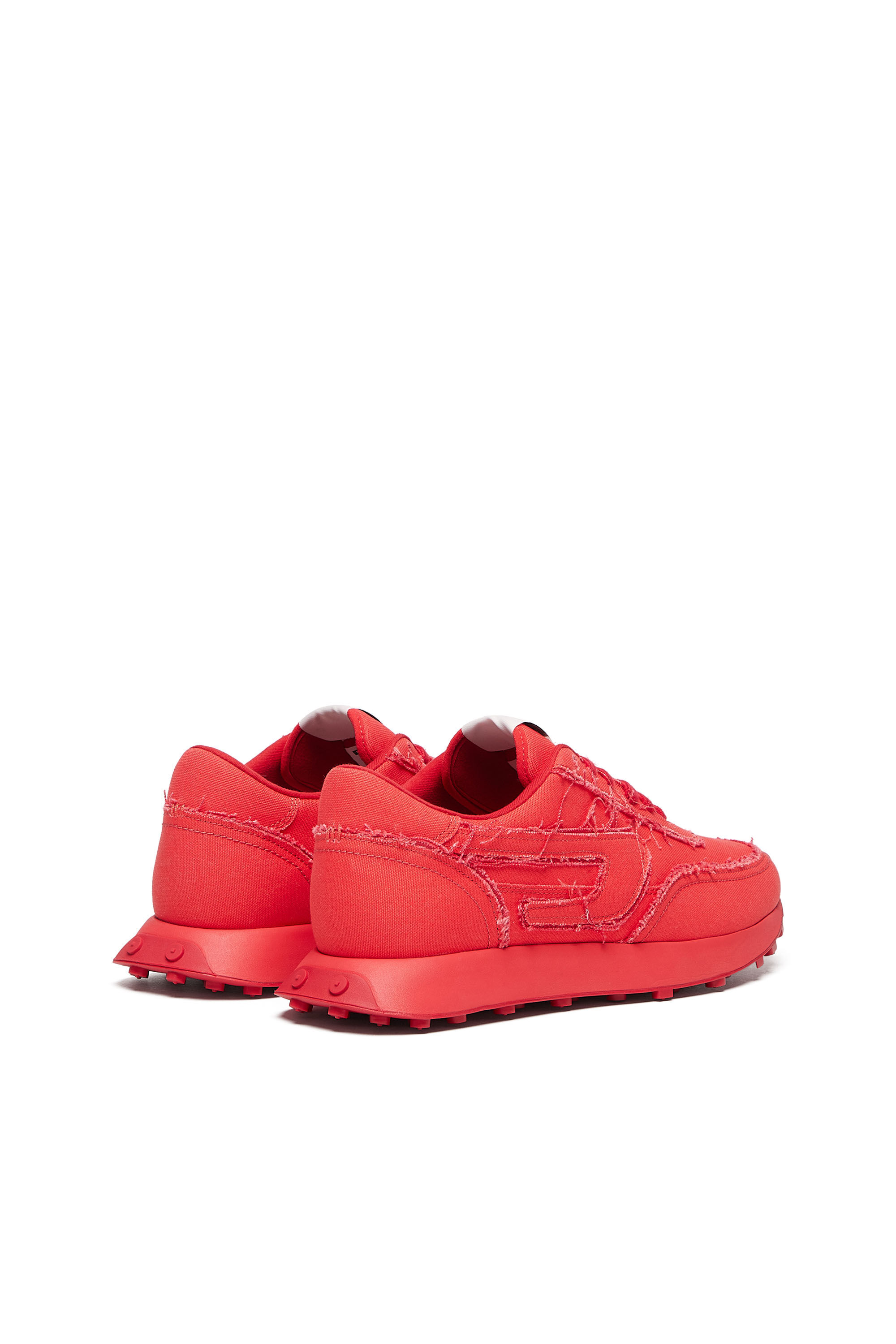 Men's S-Racer Lc - Canvas sneakers with frayed edges | Red