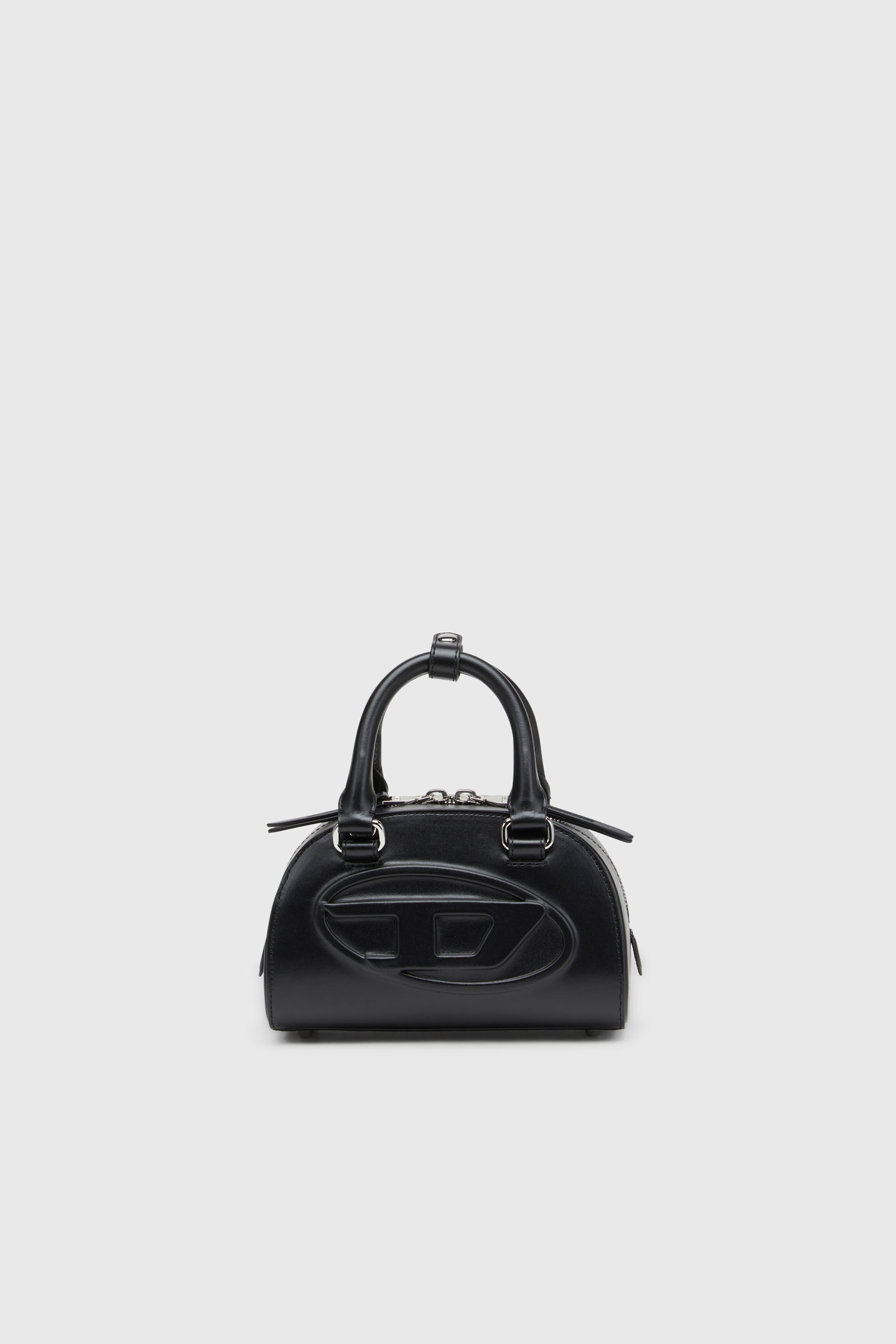 Diesel - 1DR DOME CROSSBODY, Woman's 1DR Dome-Leather Small bowling bag in Black - 2