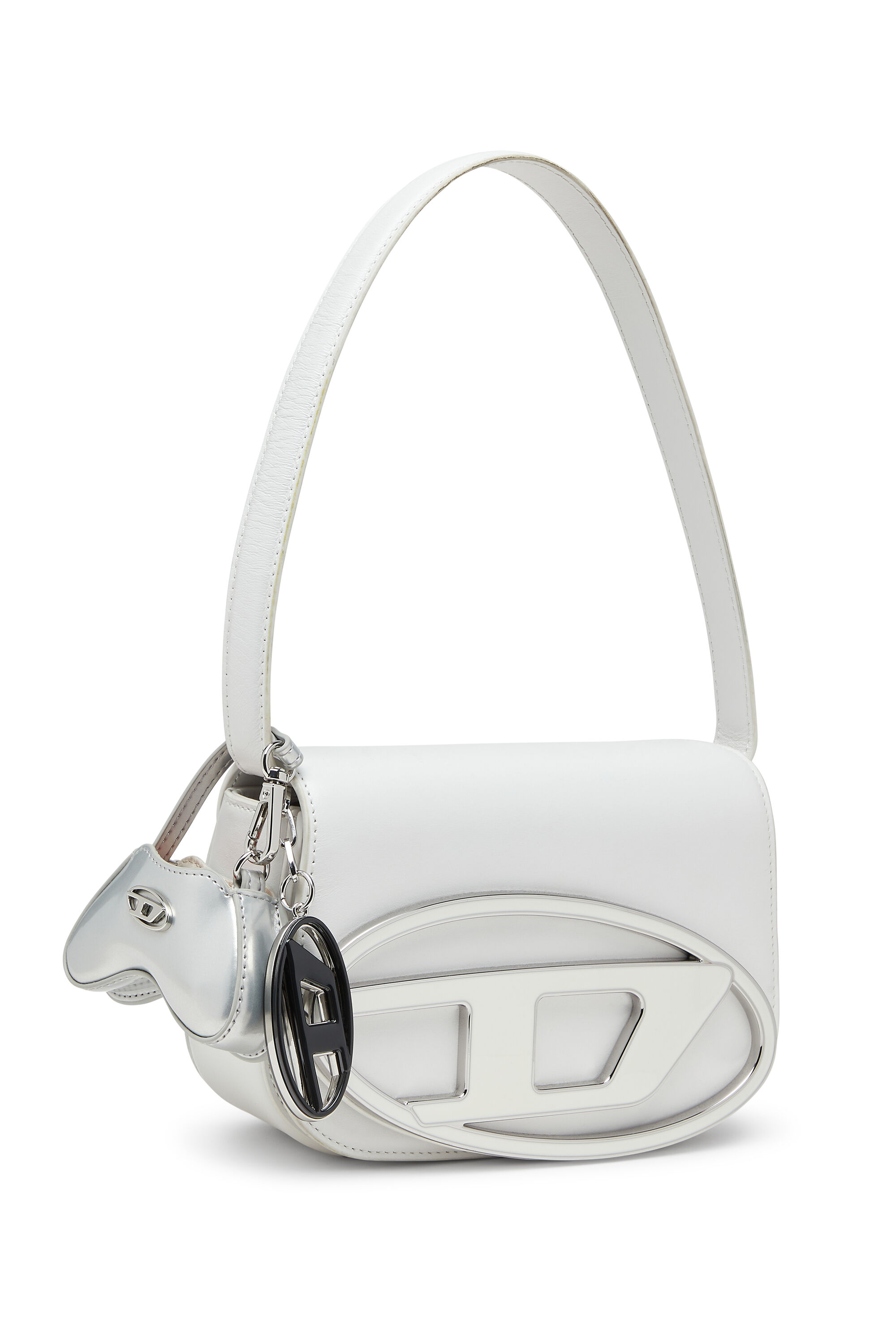 DIESEL白レザーバッグ　新品未使用 Women's 1DR-Iconic shoulder bag in nappa leather | White | Diesel