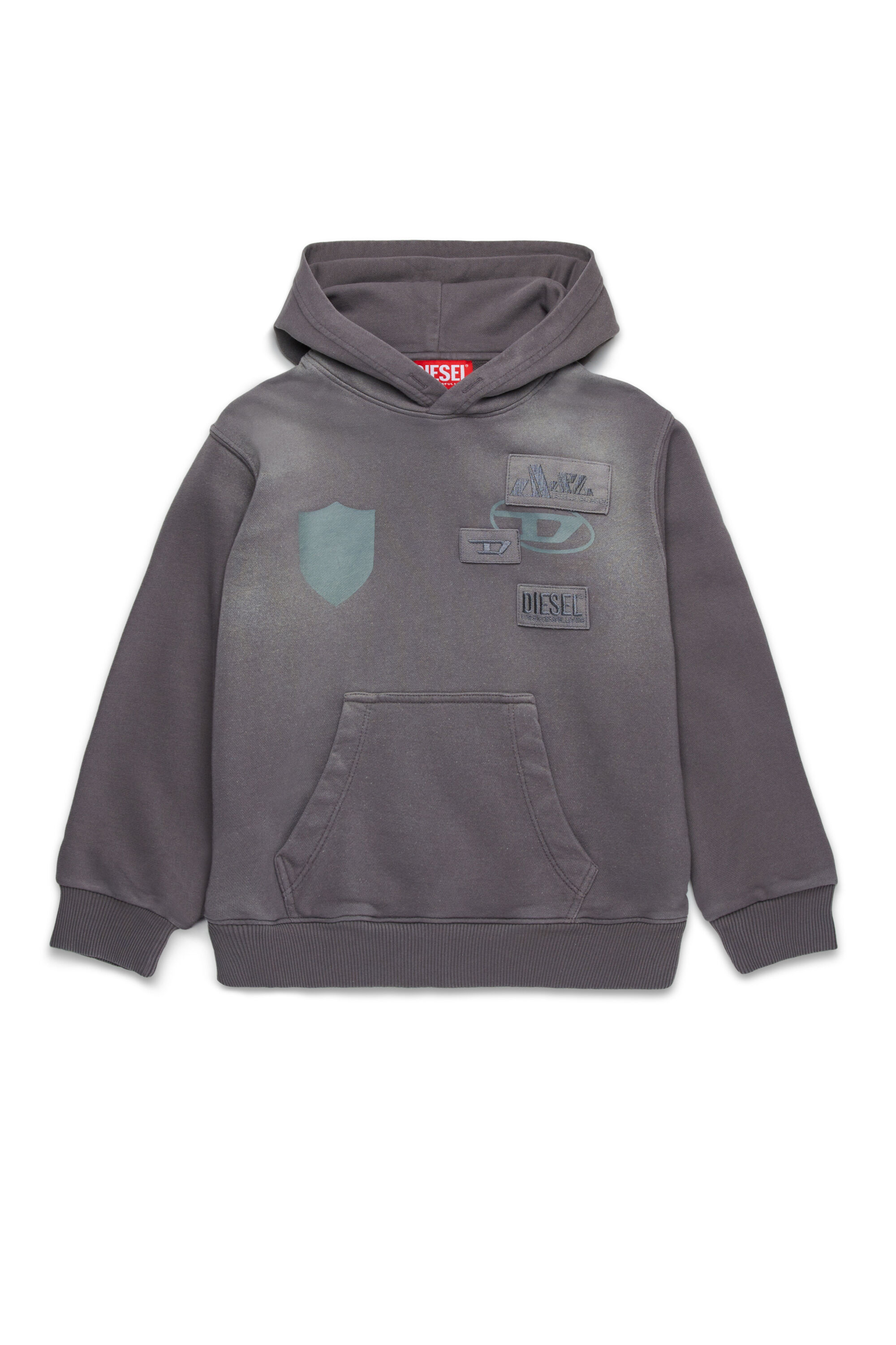 Diesel - SMACCYHOOD OVER, Grey - Image 1