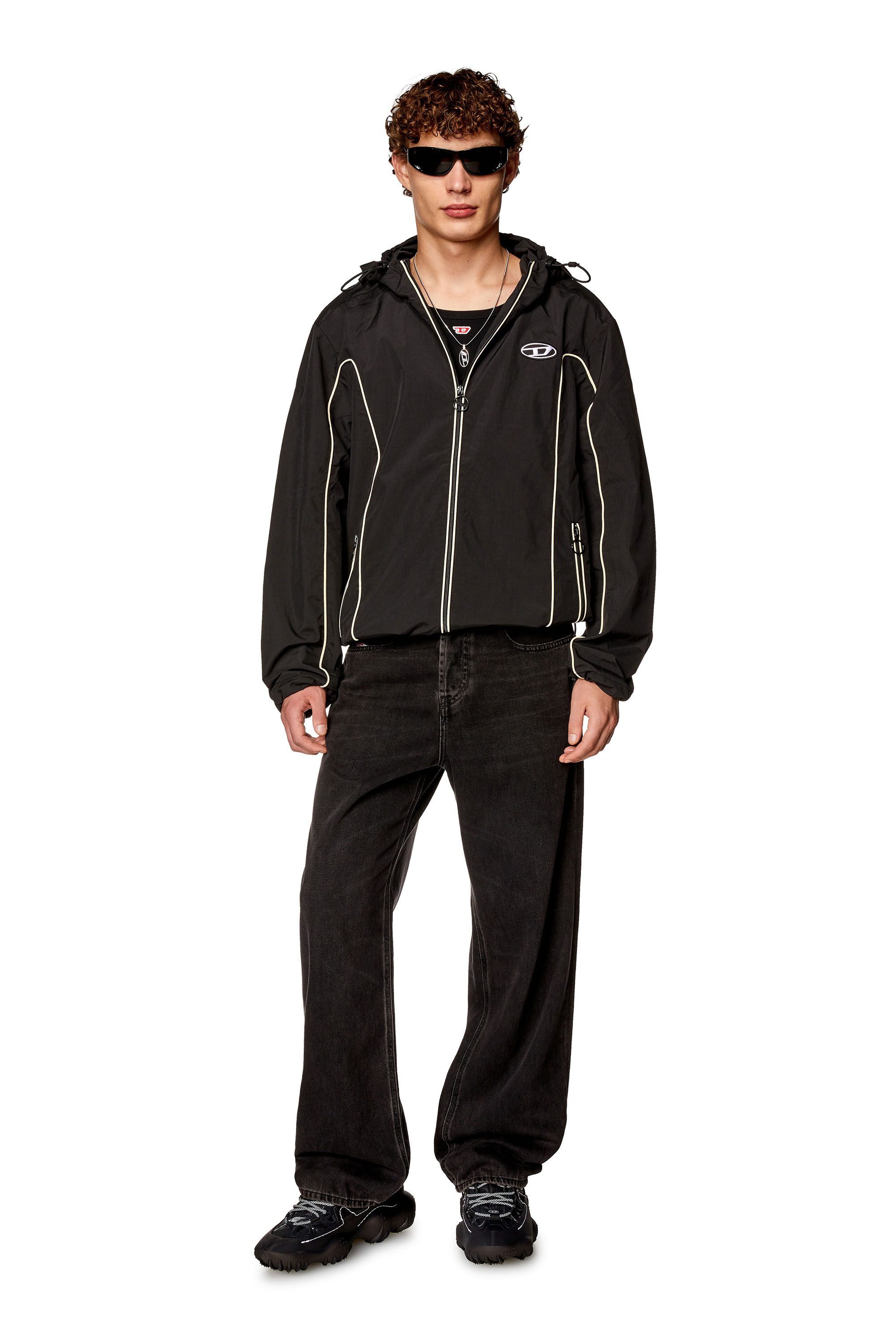 J-HIVES Man: Windbreaker Jacket with contrast piping | Diesel
