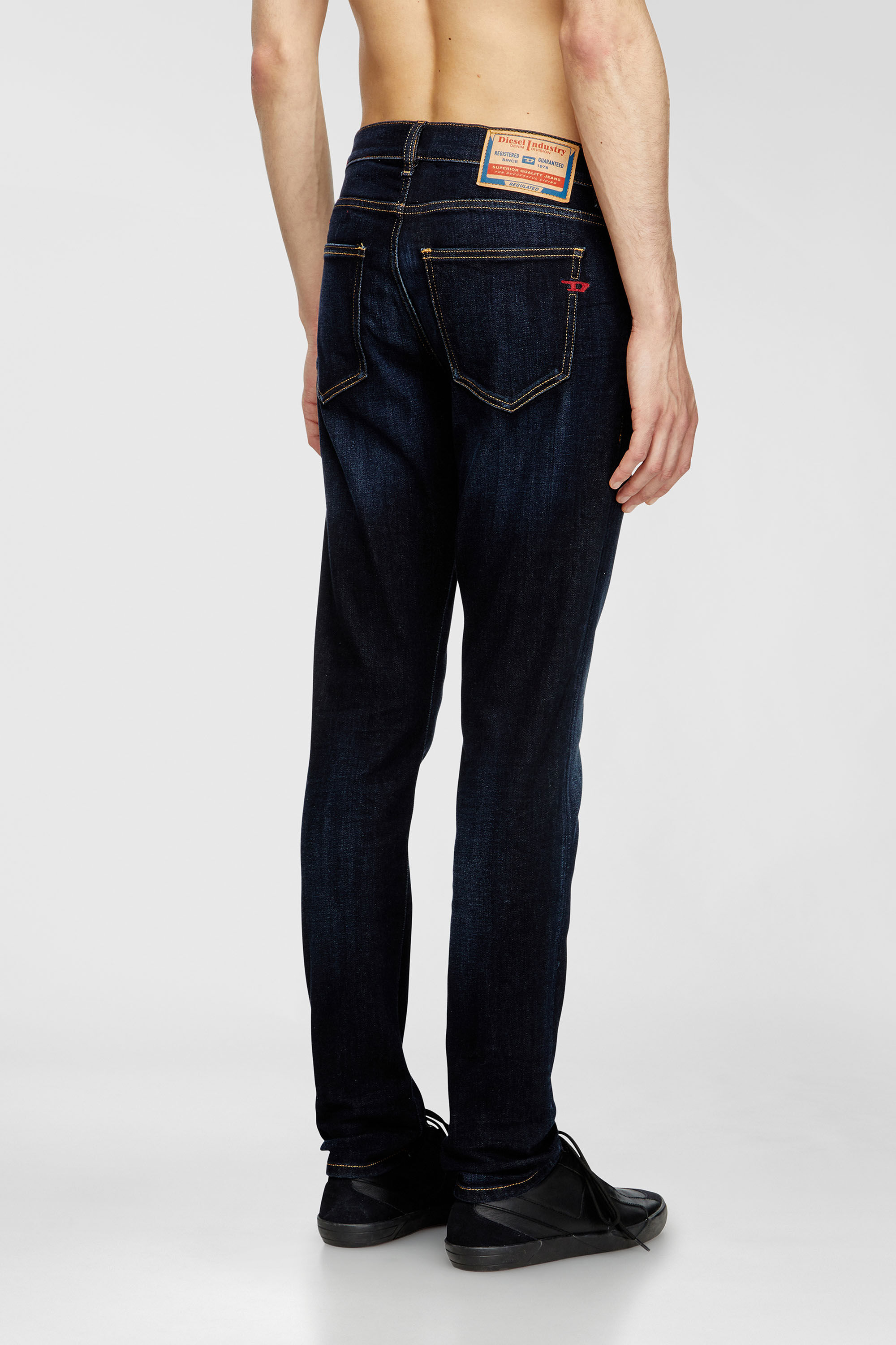 Diesel - Man's Slim Jeans 2019 D-Strukt 009ZS, Dark Blue - 3
