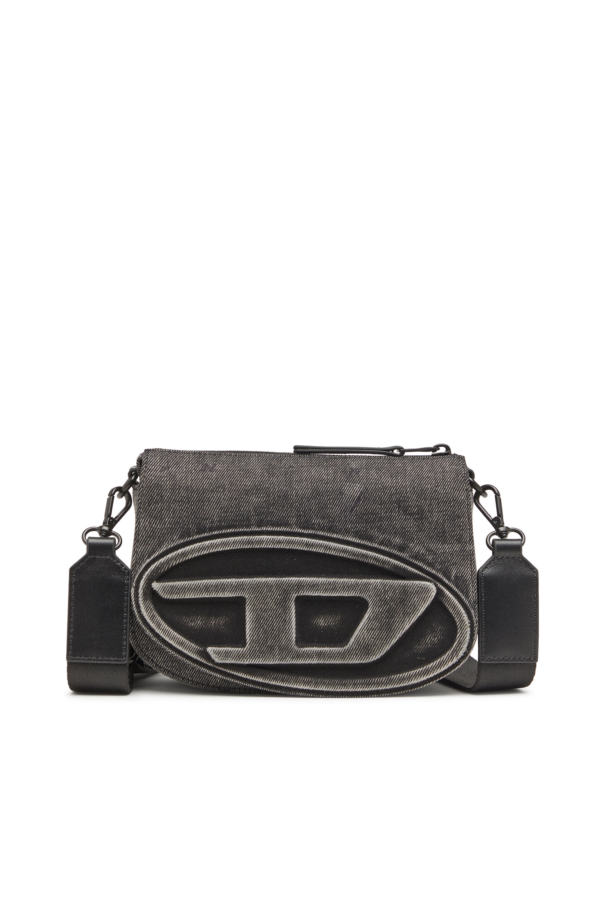 Diesel - 1DR CAMERA BAG, Unisex's 1DR-Camera bag in washed denim in Grey Jeans - 1