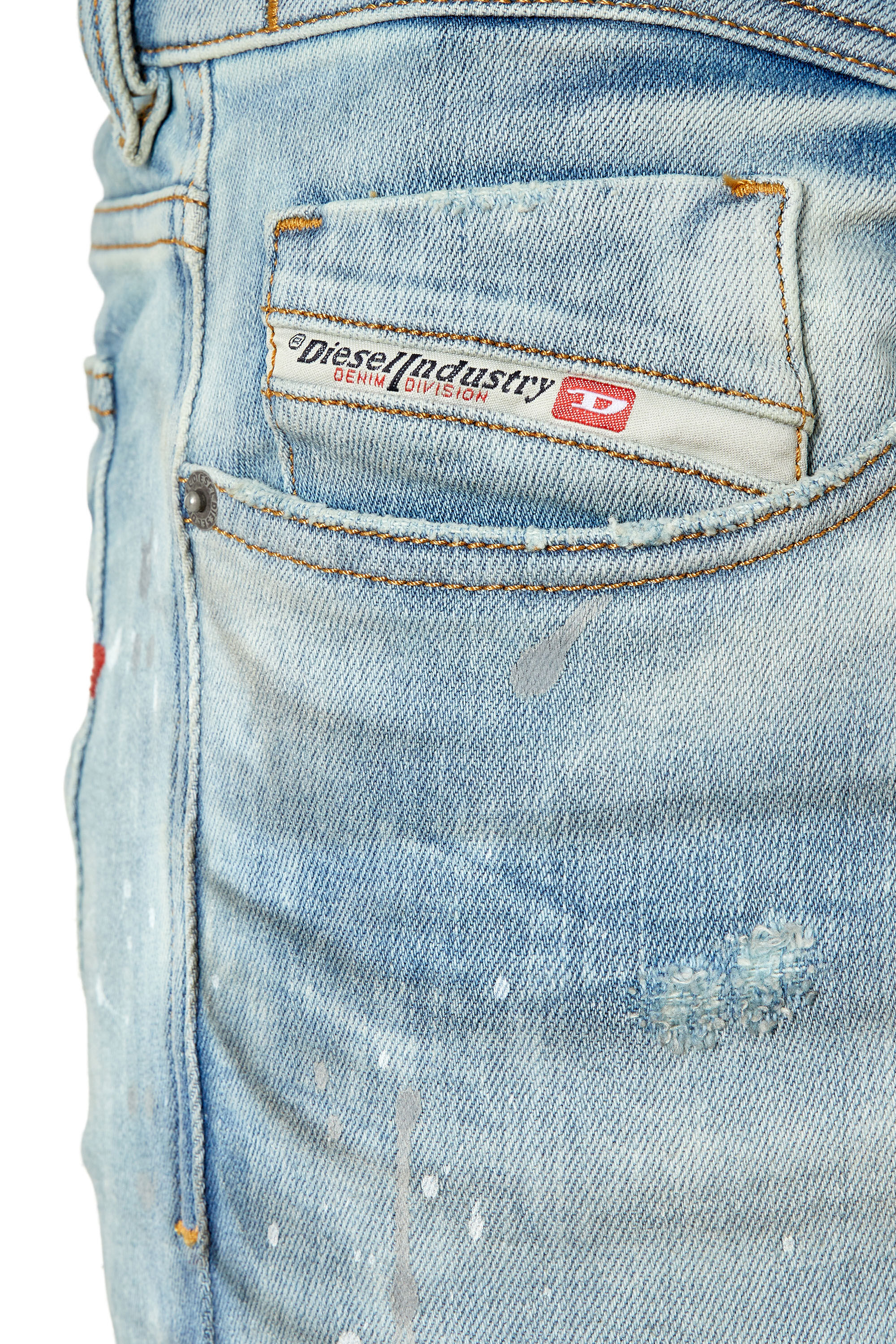 Diesel - 1979 Sleenker 09F08 Skinny Jeans, Light Blue - Image 5