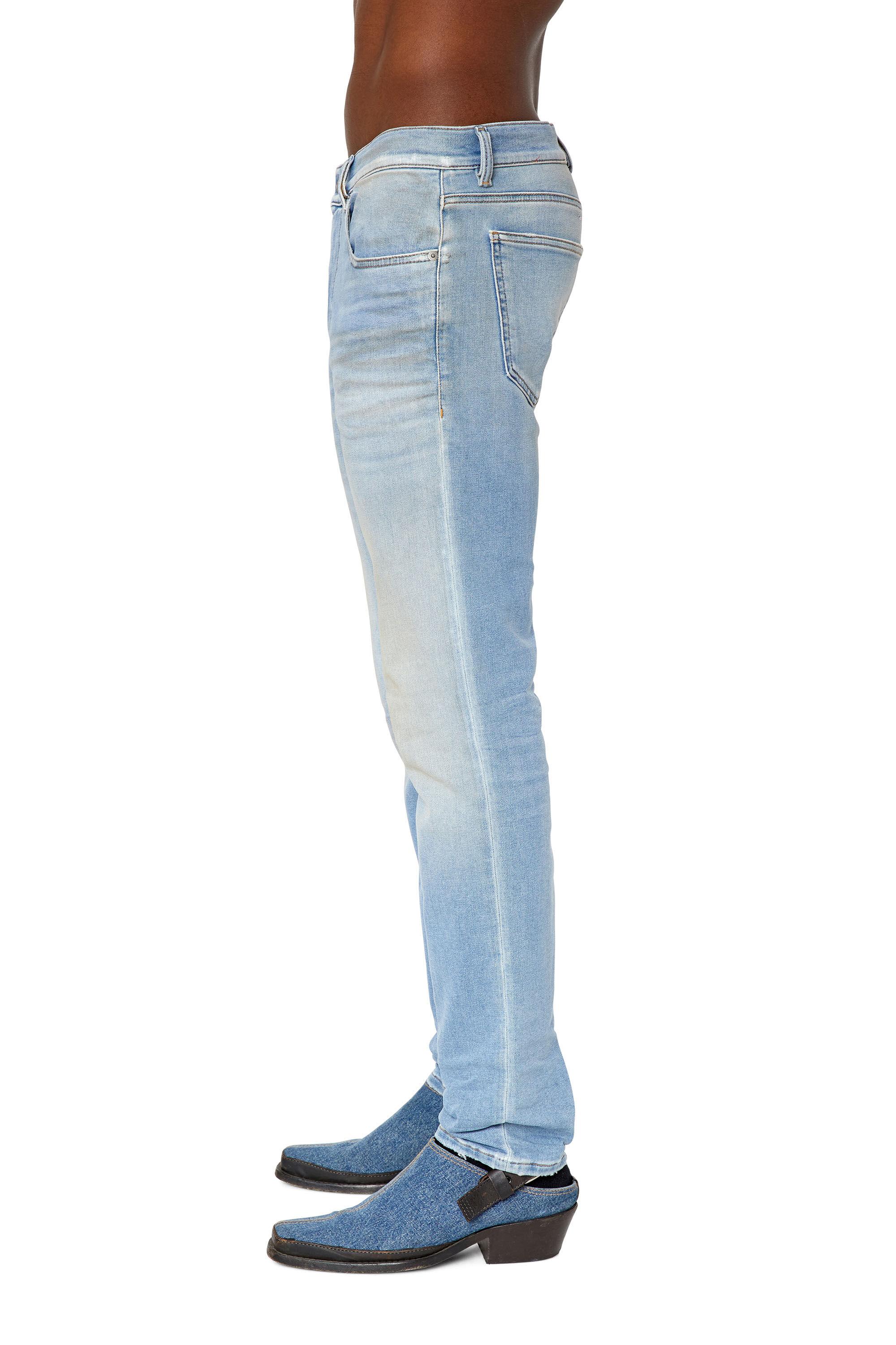 Diesel - Slim D-Strukt JoggJeans® 068CW, Light Blue - Image 5