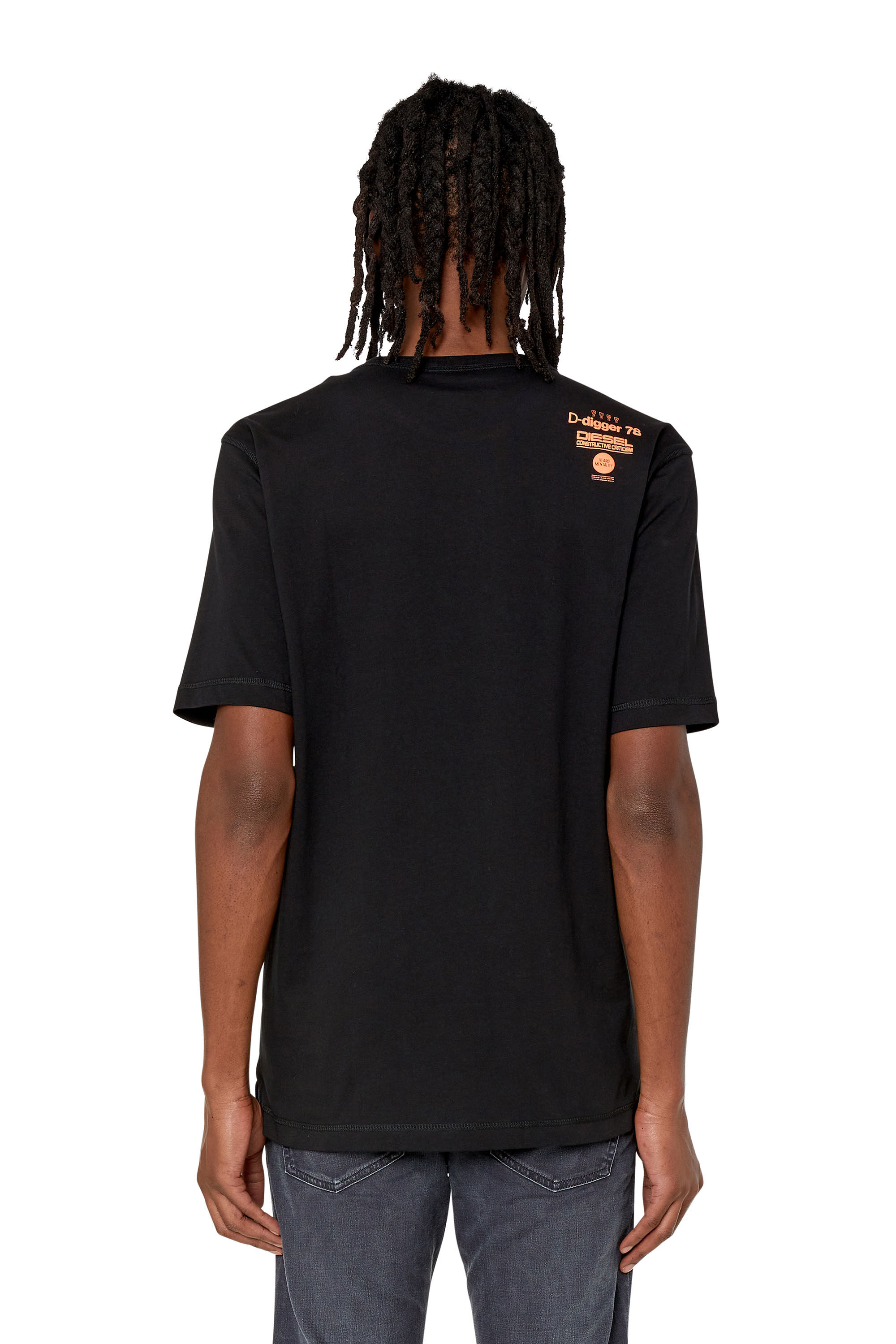 Diesel - T-JUST-SLITS-G1, Black - Image 4
