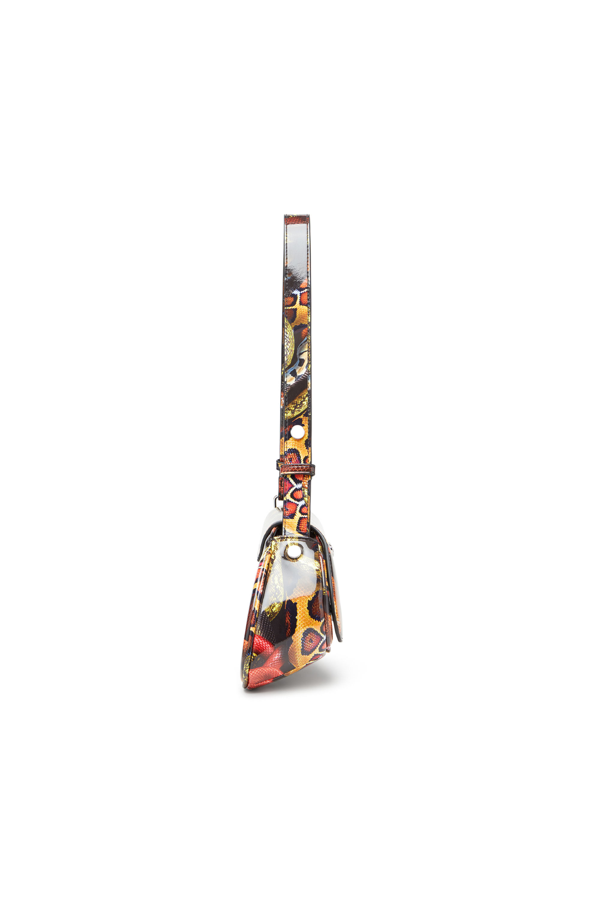 Diesel - CNY PLAY CROSSBODY, Woman's Shoulder bag with snake print in Multicolor - 4
