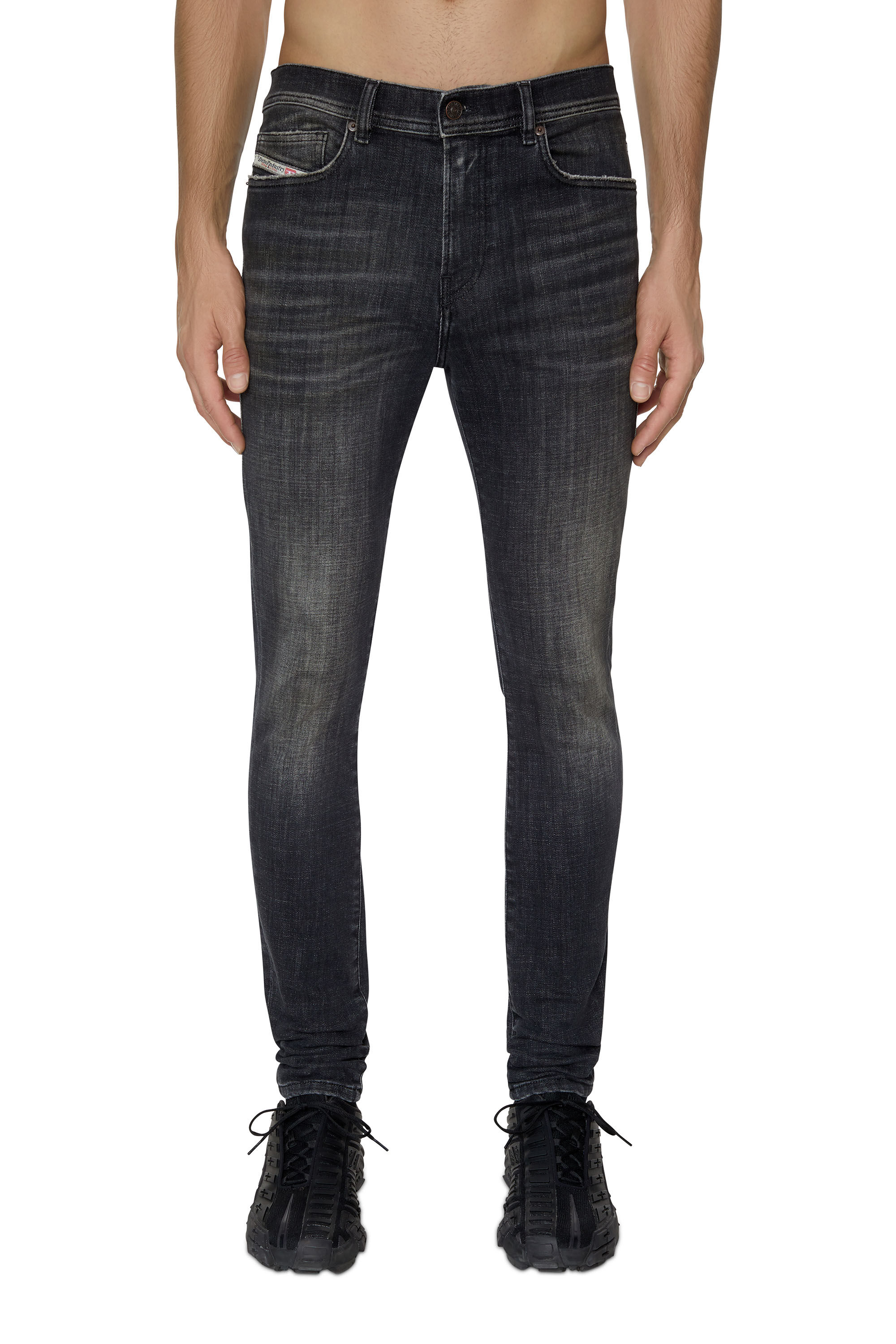 Diesel - 1983 D-Amny 09D88 Skinny Jeans, Black/Dark grey - Image 3