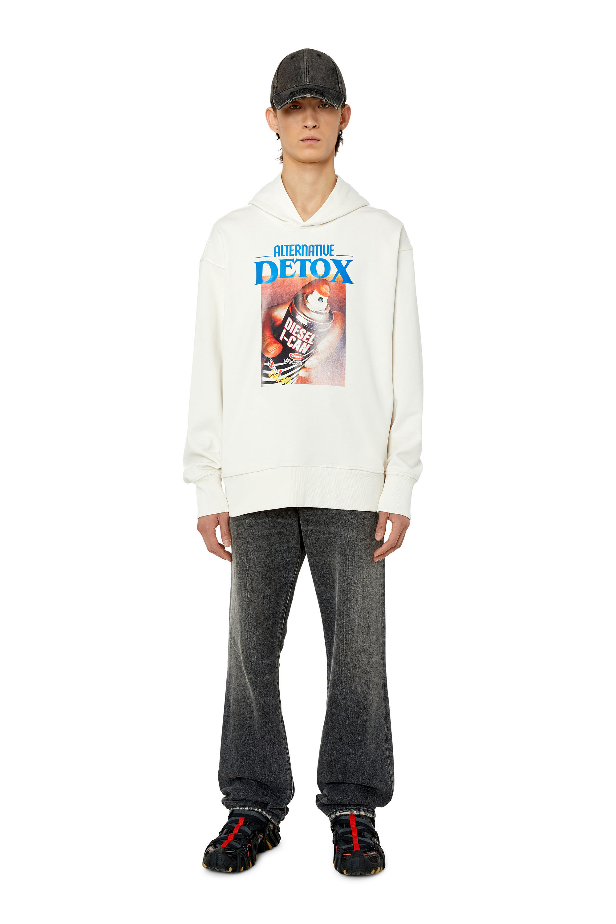Diesel - S-MACSOUT-HOOD, White - Image 1