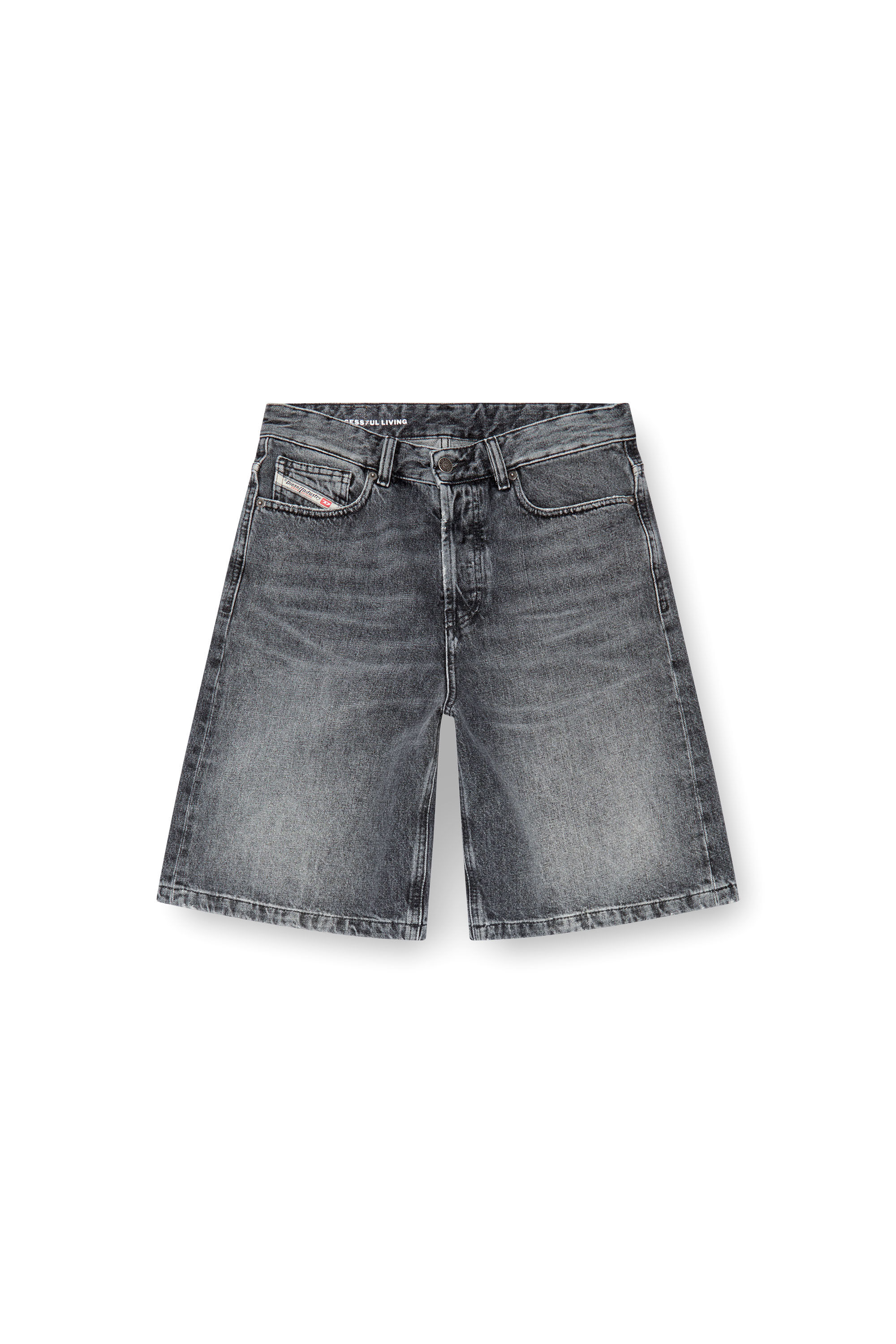 Women's Shorts in clean-wash denim | Black | Diesel Women's Shorts in clean-wash denim | Black | Diesel