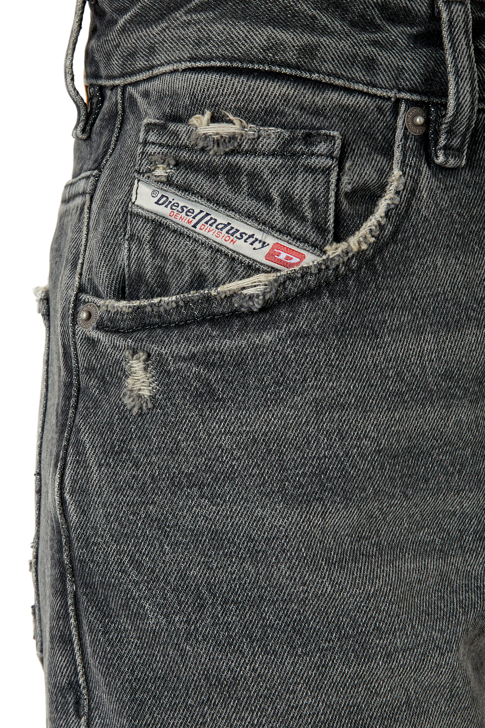 Diesel - 1999 D-Reggy 007K8 Straight Jeans, Black/Dark grey - Image 5