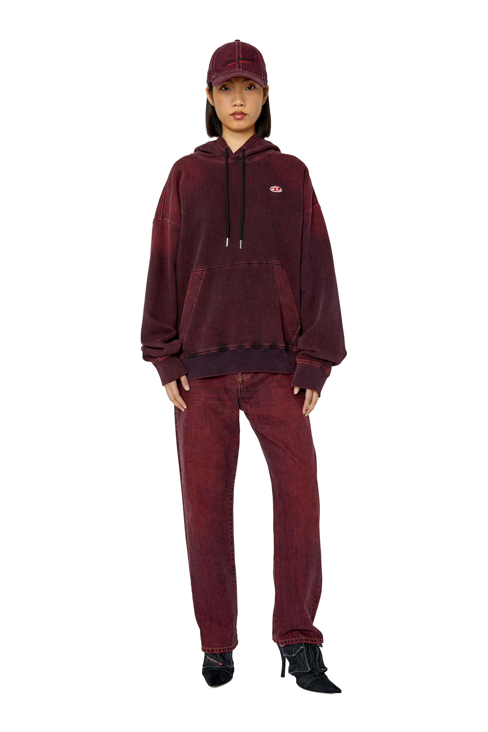 Diesel - Straight Jeans 2020 D-Viker 09H01, Burgundy - Image 6