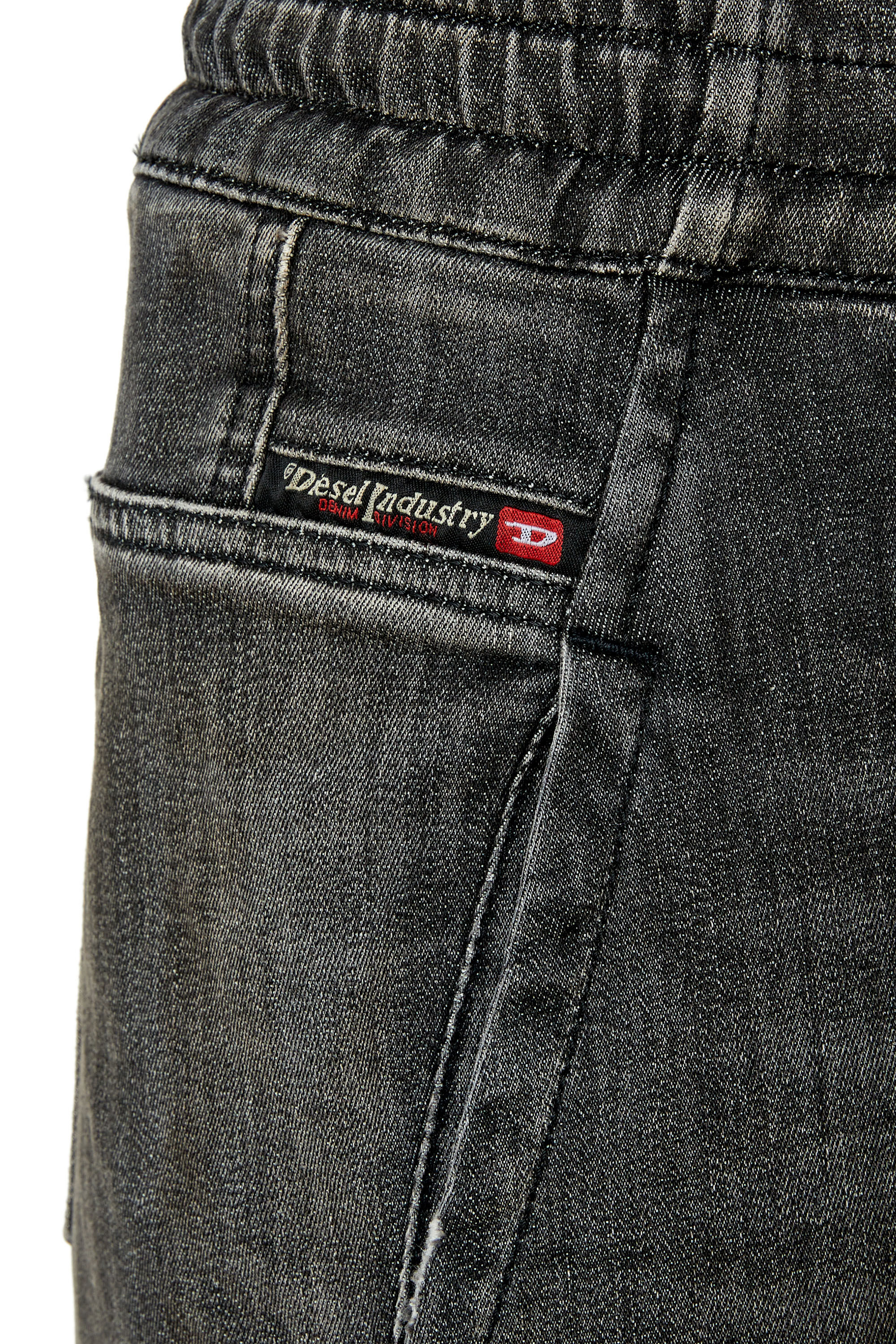 Diesel - Krailey JoggJeans® 09F01 Boyfriend, Black/Dark grey - Image 5