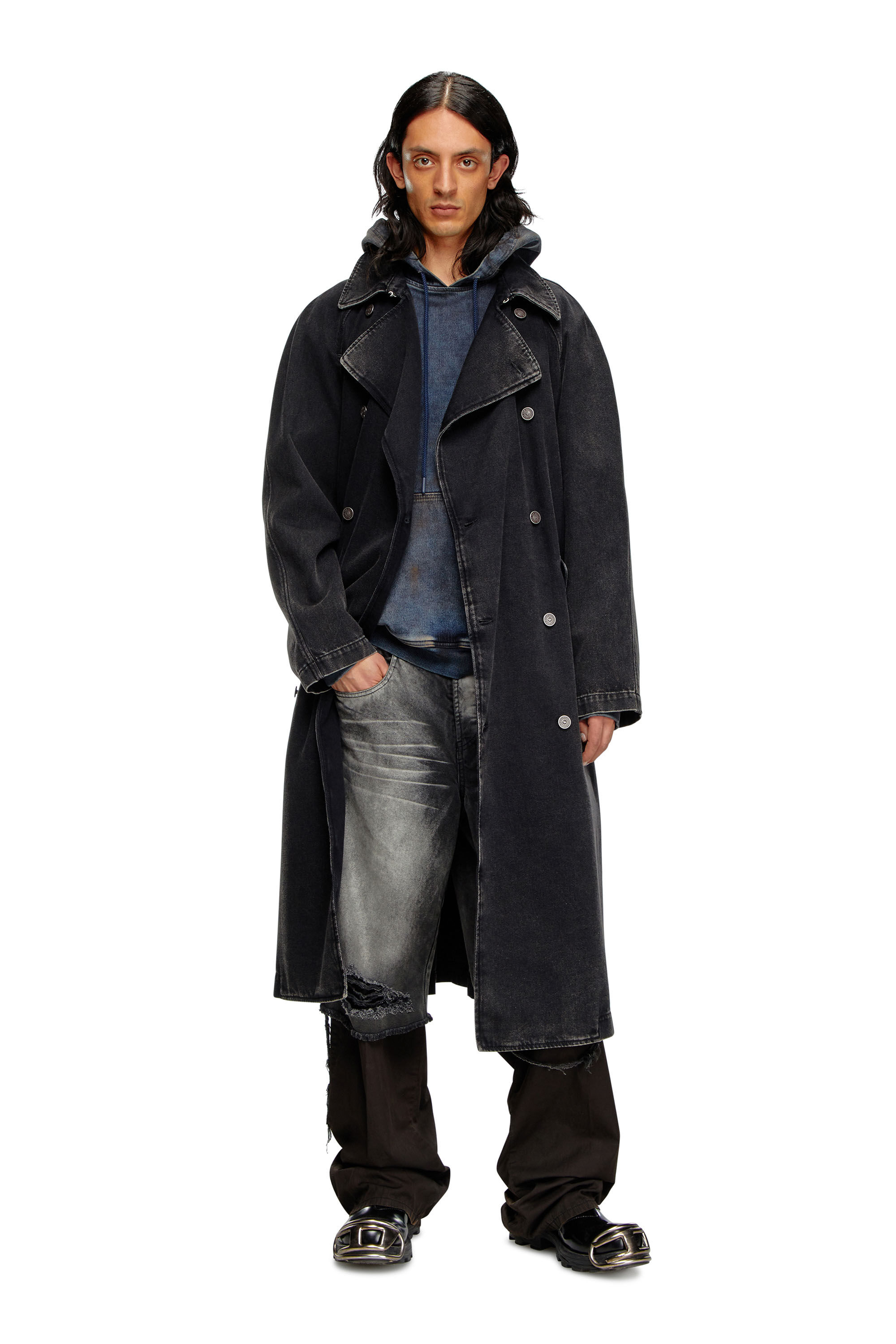 DIESEL D-Delirious-D 23AW デニムコート　トレンチコート DIESEL 23AW D-Delirious-D デニムトレンチコート