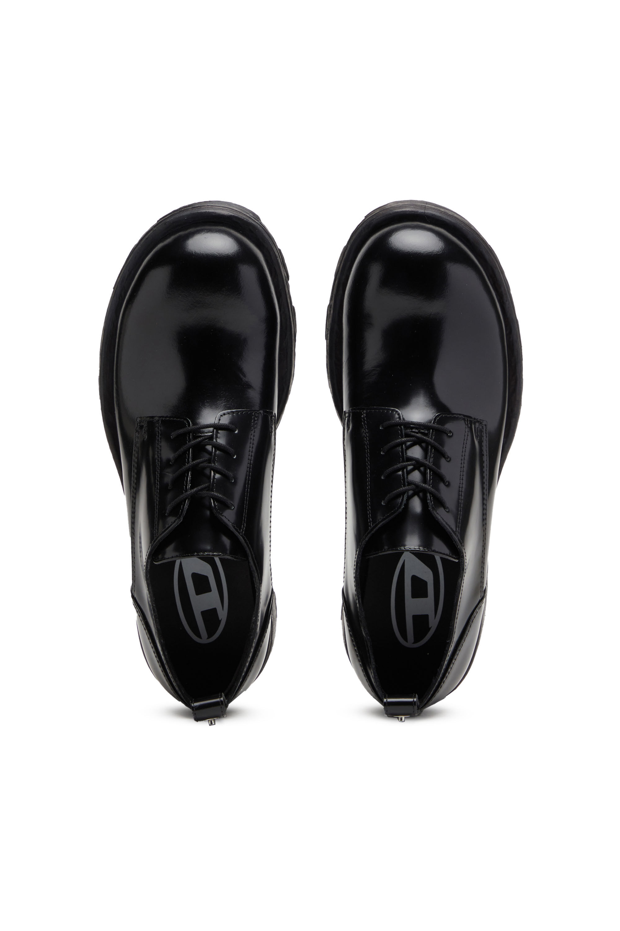D HAMMER SH Man Lace up shoes in shiny leather Diesel