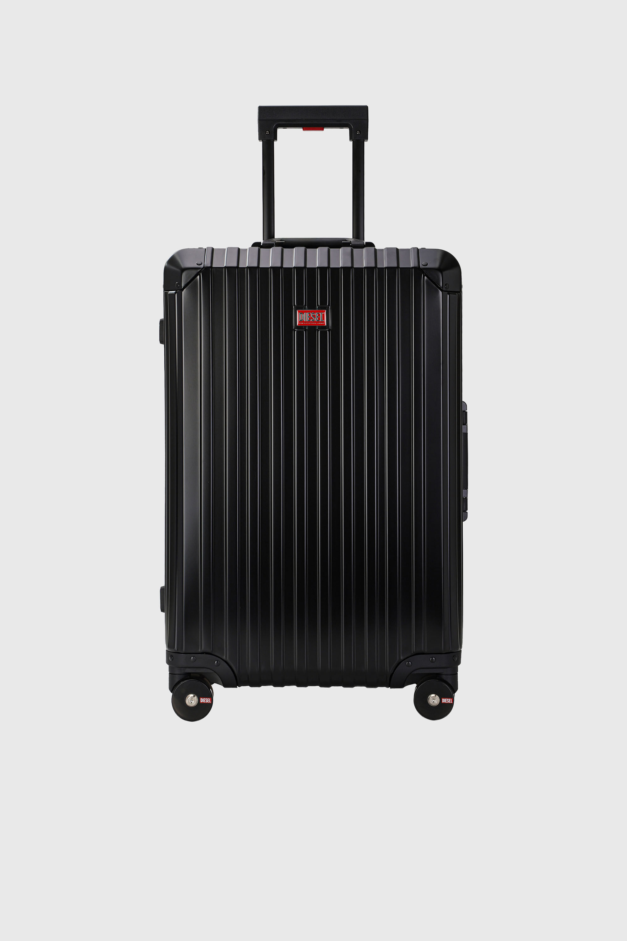 Diesel - DIESEL ALUMINUM TROLLEY- DSL002, Unisex's Aluminum suitcase size M in Black - 1