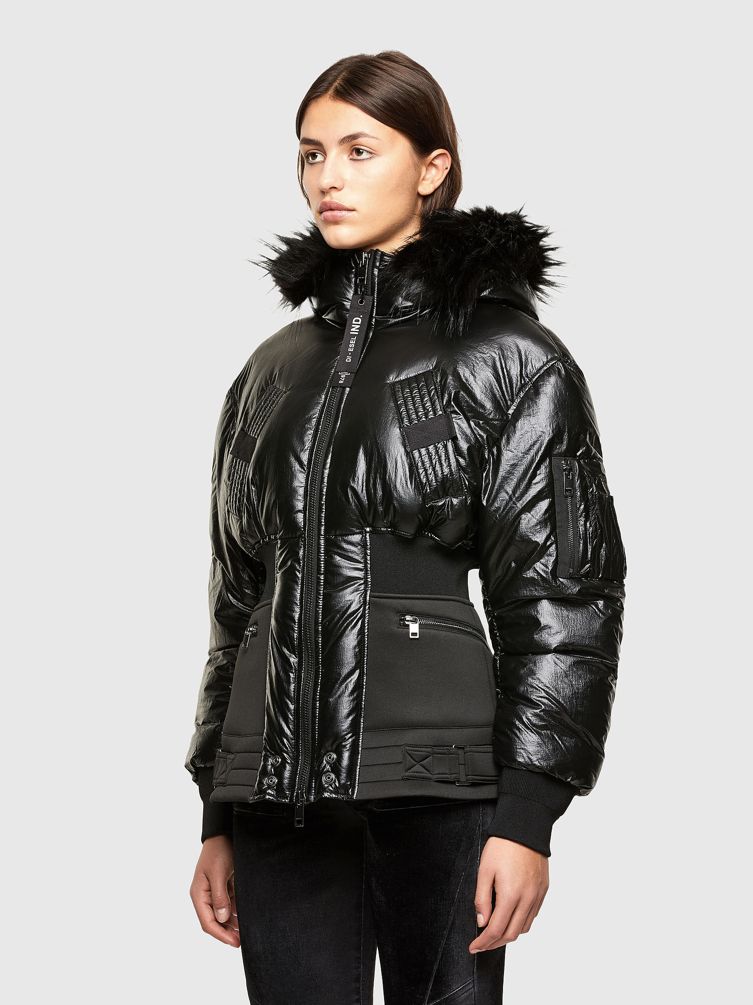 shiny winter jacket