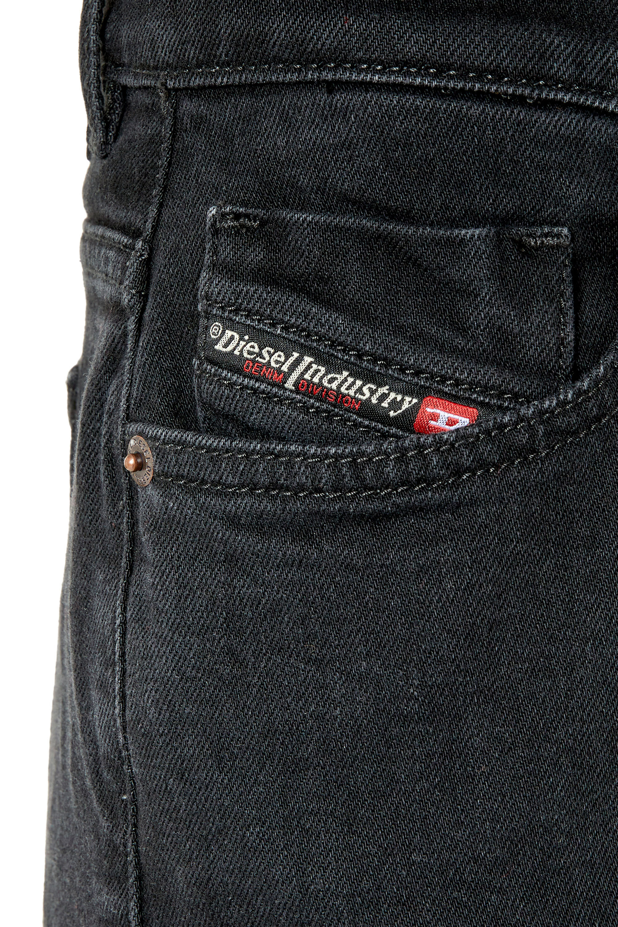 Diesel - 1978 D-Akemi Z9C25 Bootcut and Flare Jeans, Black/Dark grey - Image 5