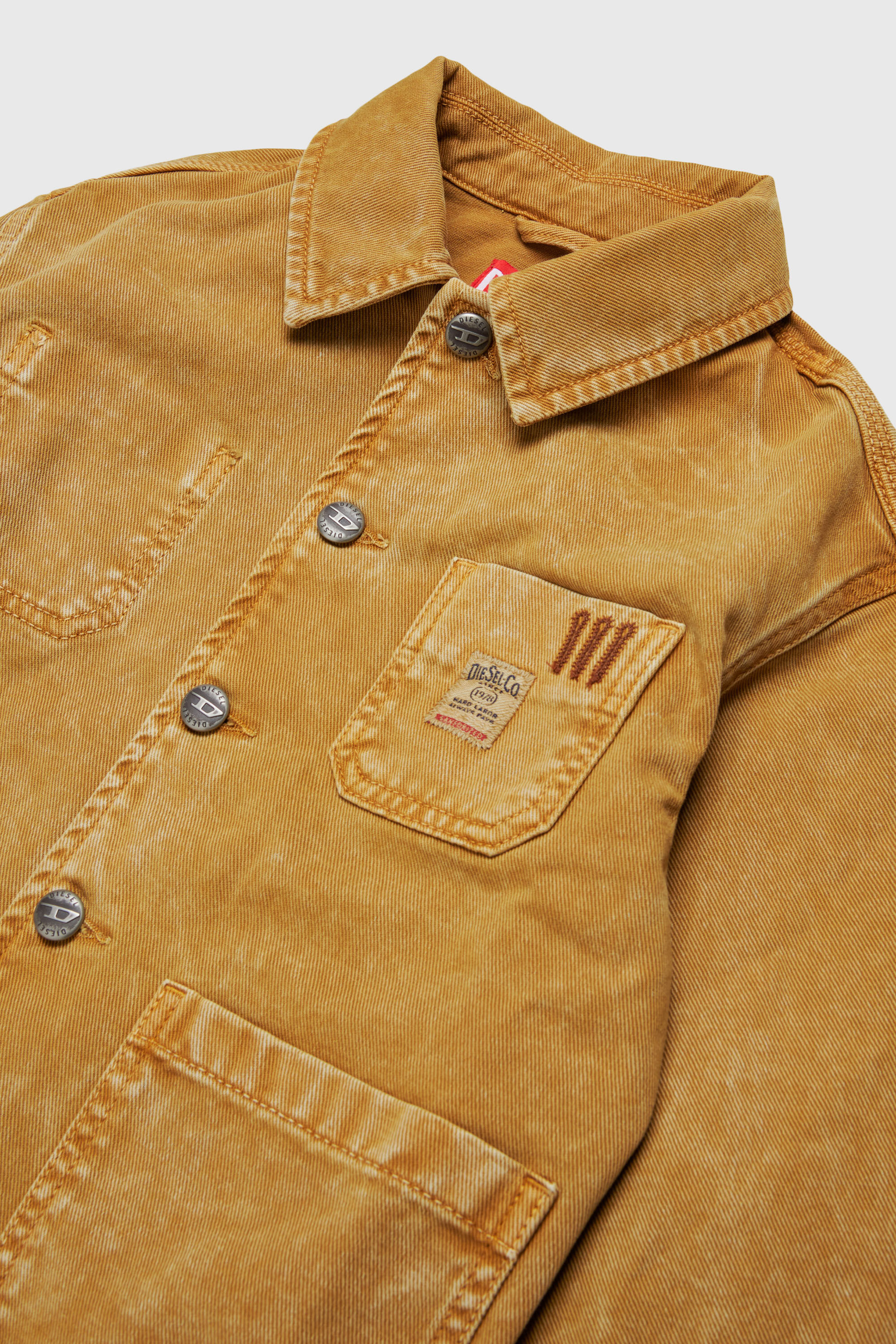 Diesel - JSTACK, Man's Workwear-style shirt jacket in Brown - 3