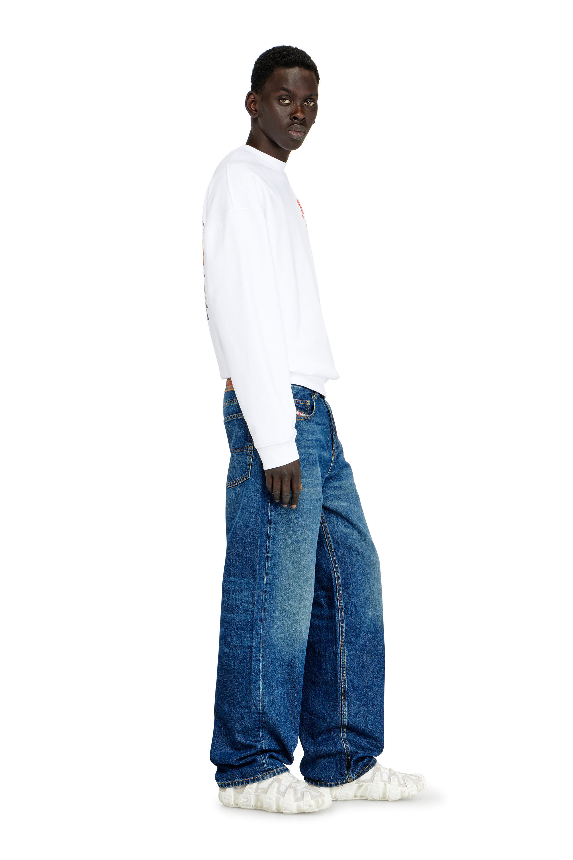 Diesel - Man's Relaxed Jeans 2001 D-Macro 09I27, Medium blue - 2