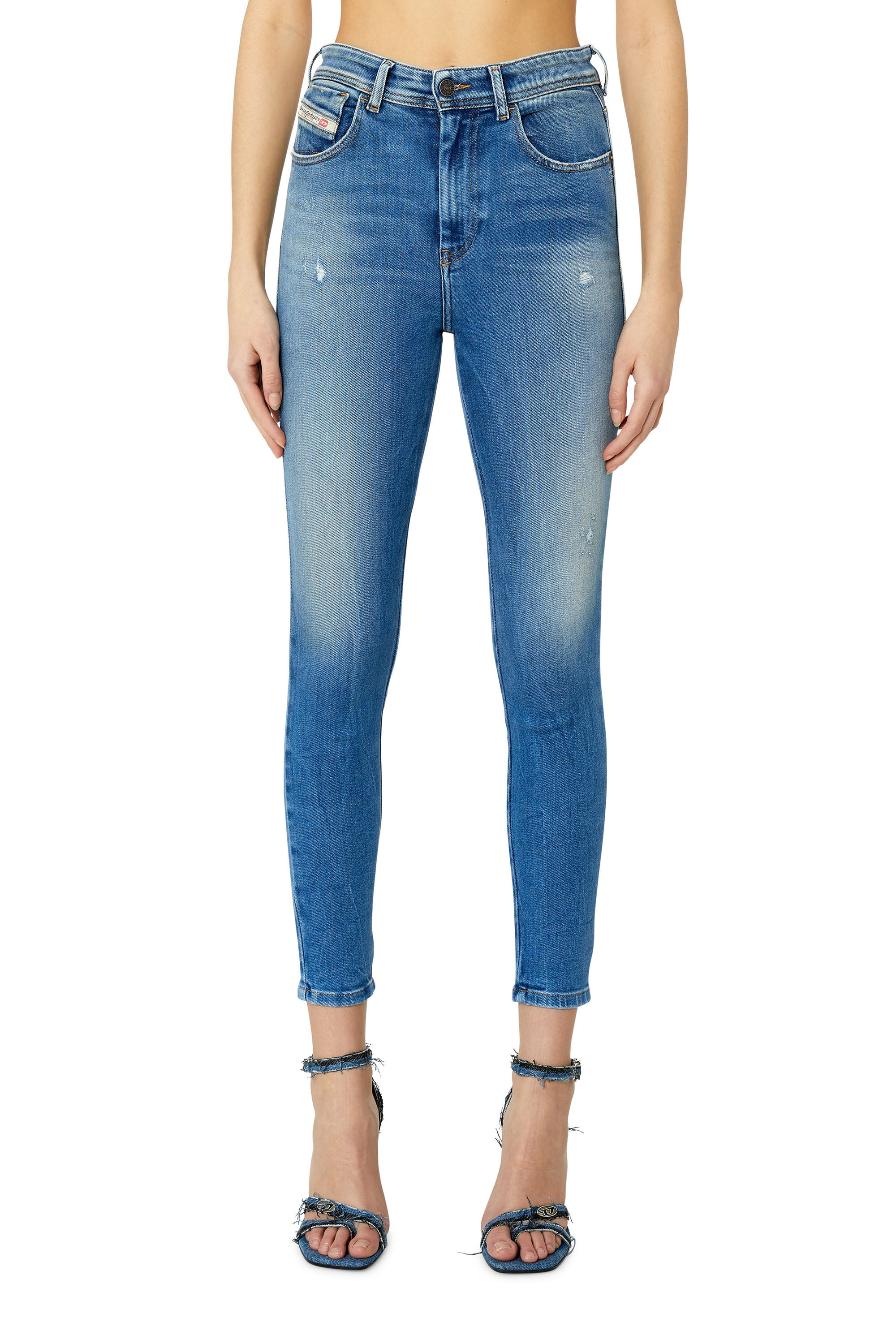 Diesel - Super skinny Jeans 1984 Slandy-High 09E91, Light Blue - Image 3