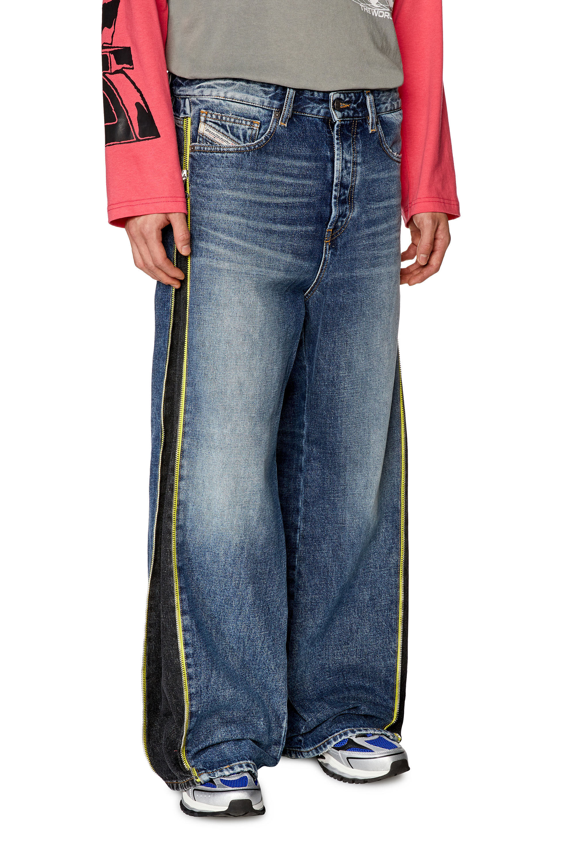 Diesel - Straight Jeans D-Rise 007R9, Medium blue - Image 3
