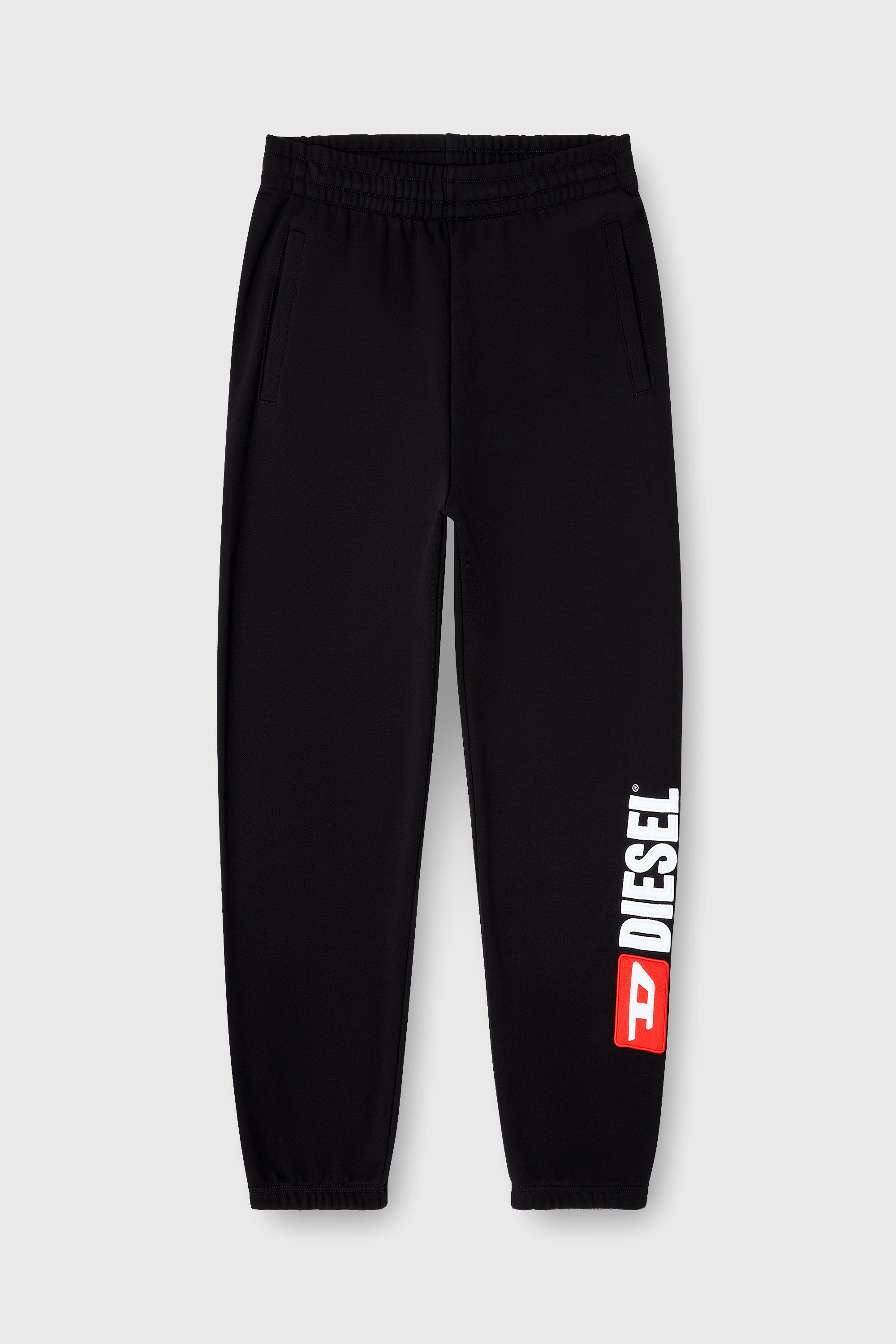 Diesel - P-MARKY-DIV, Man's Cotton pants with Diesel patch in Black - 2