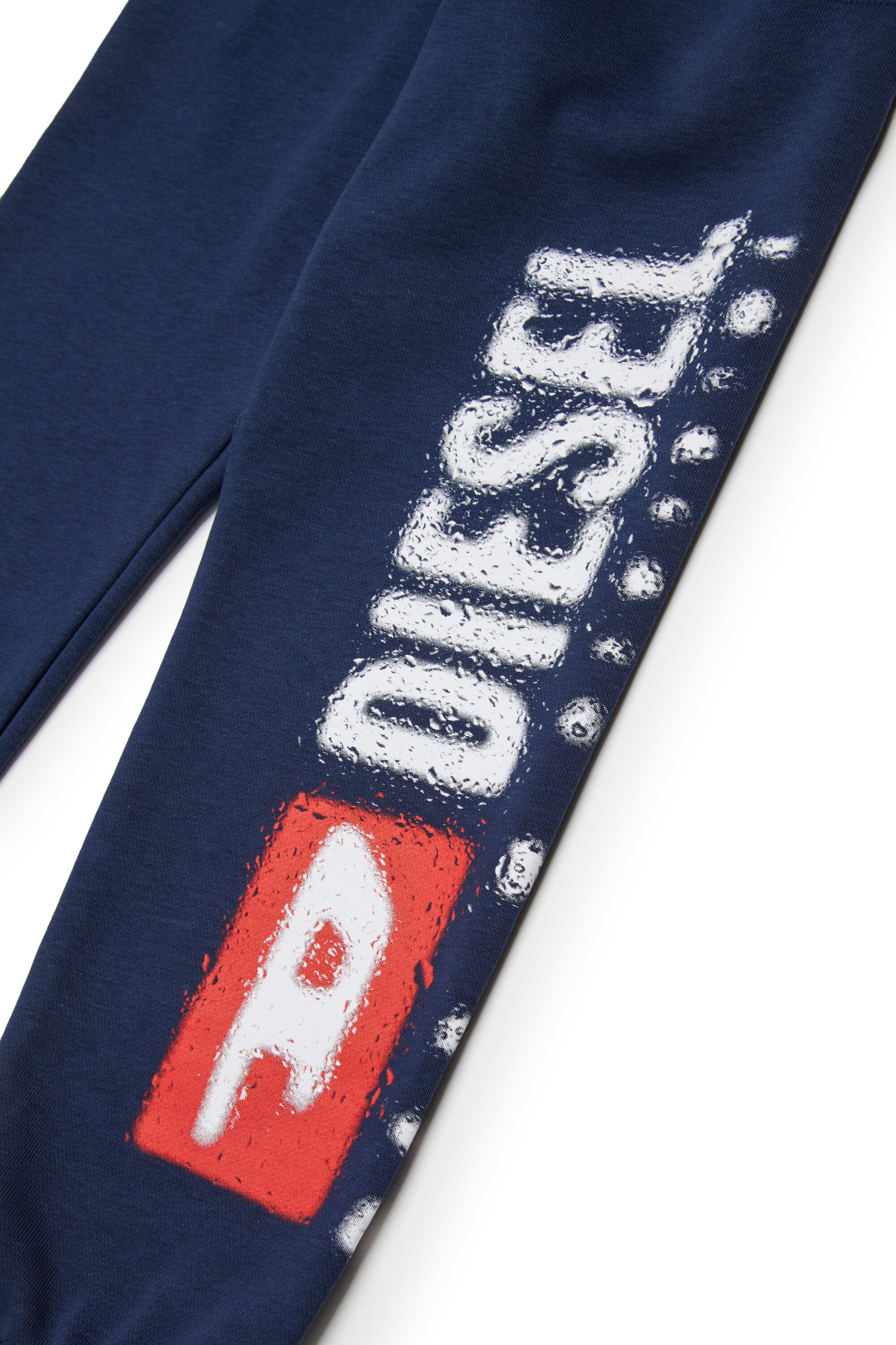Diesel - PANTLI, Man's Cotton sweatpants with drawstring in Blue - 4