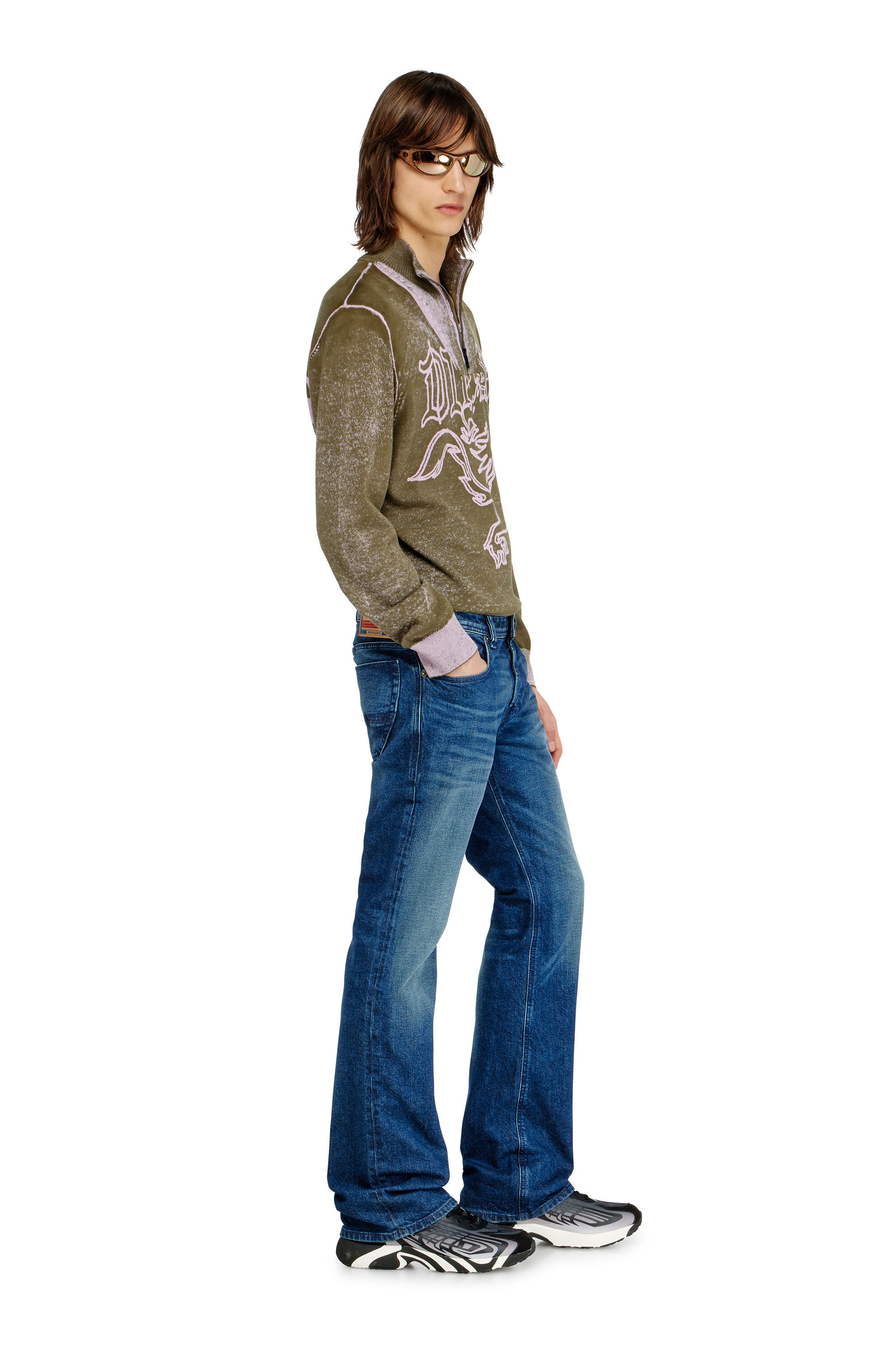 Diesel - Man's Bootcut Jeans 2007 Zatiny 09L51, Dark Blue - 2