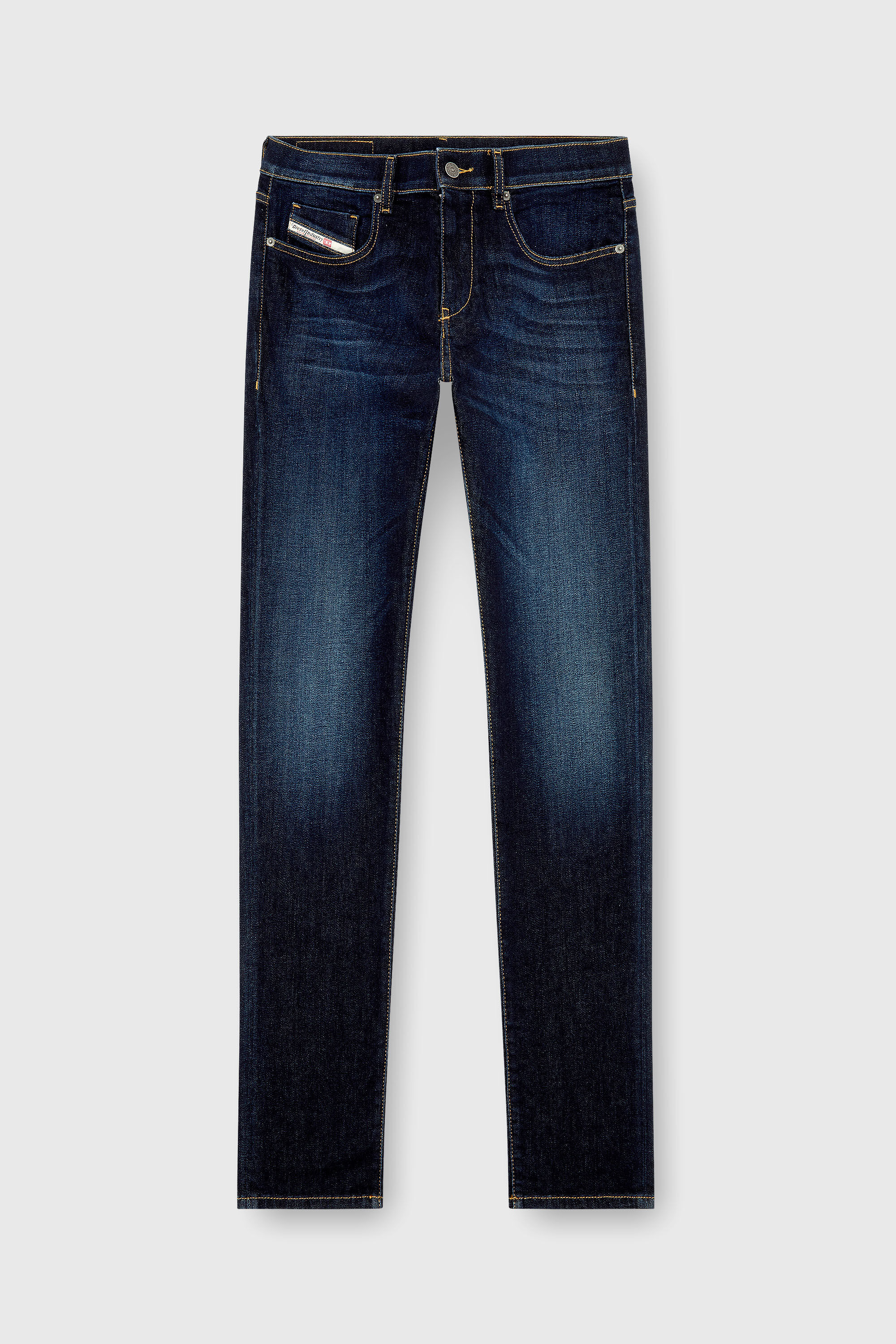 Diesel - Man's Slim Jeans 2019 D-Strukt 009ZS, Dark Blue - 4
