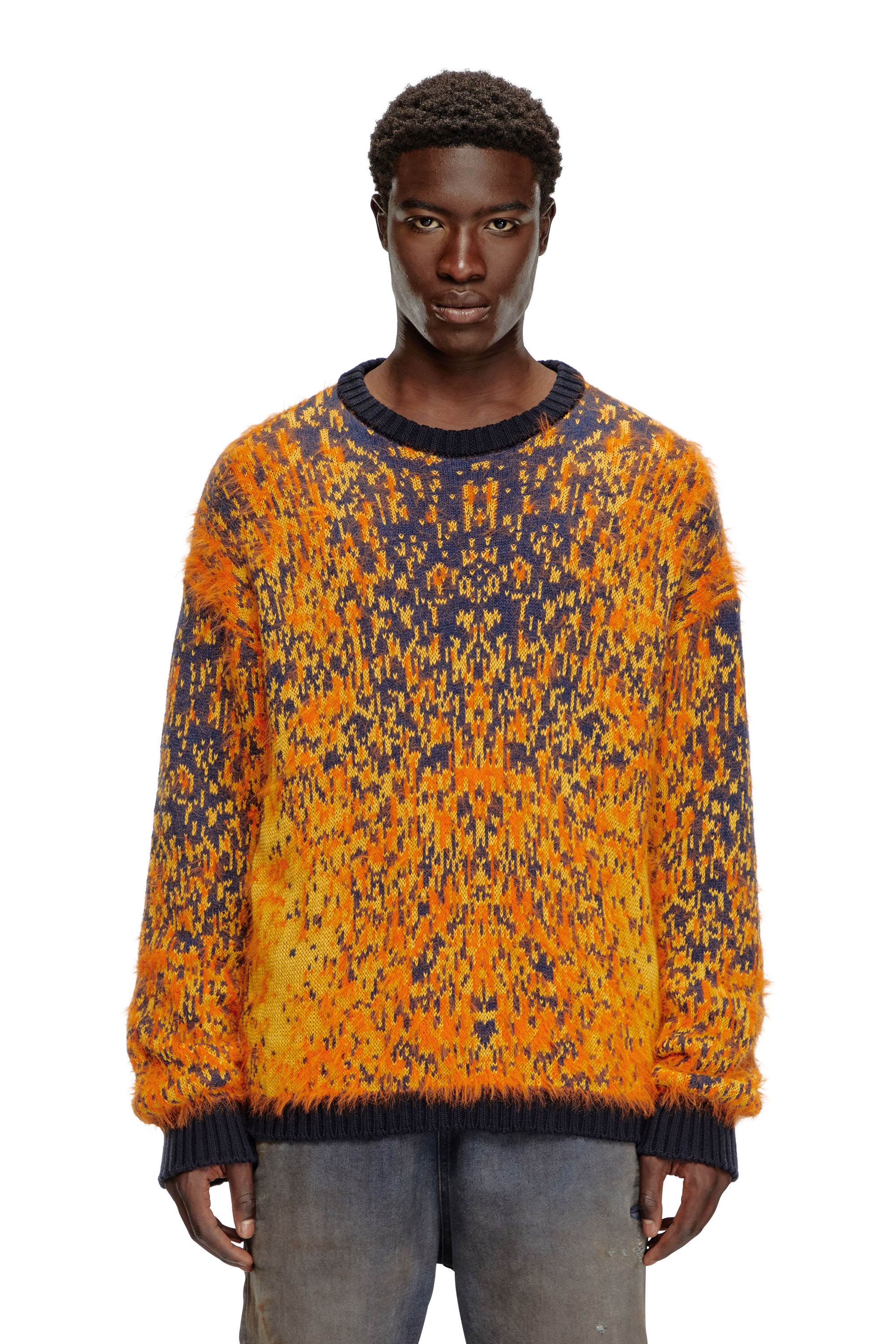 流行り の ブランド - 2024年おすすめのアイテム満載 Men's Diesel | Orange | effect rain acid with Jumper 小物
