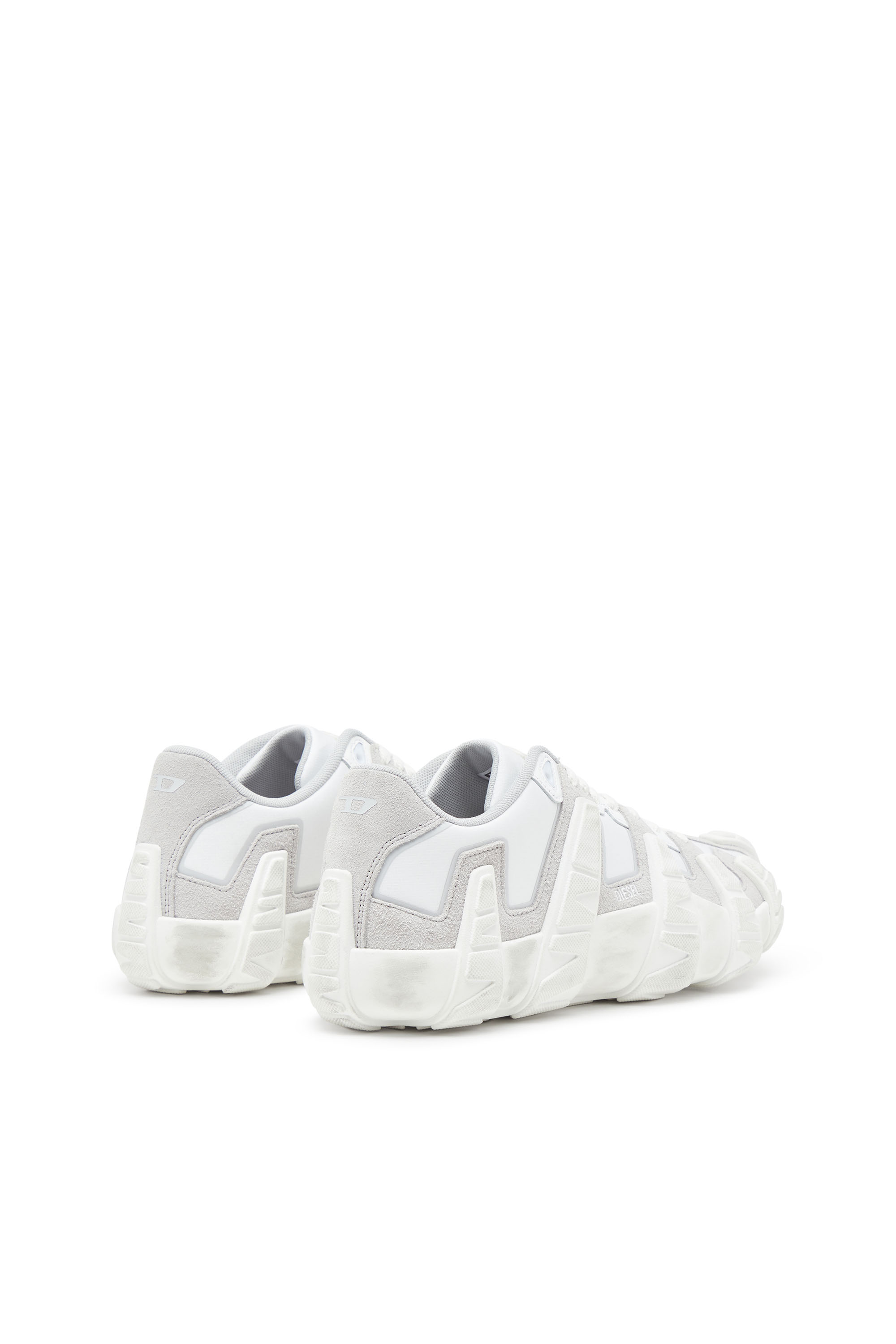 Diesel - S-D-GRIFFE LOW, Man's S-D-Griffe - Nylon sneakers in White/Grey - 4