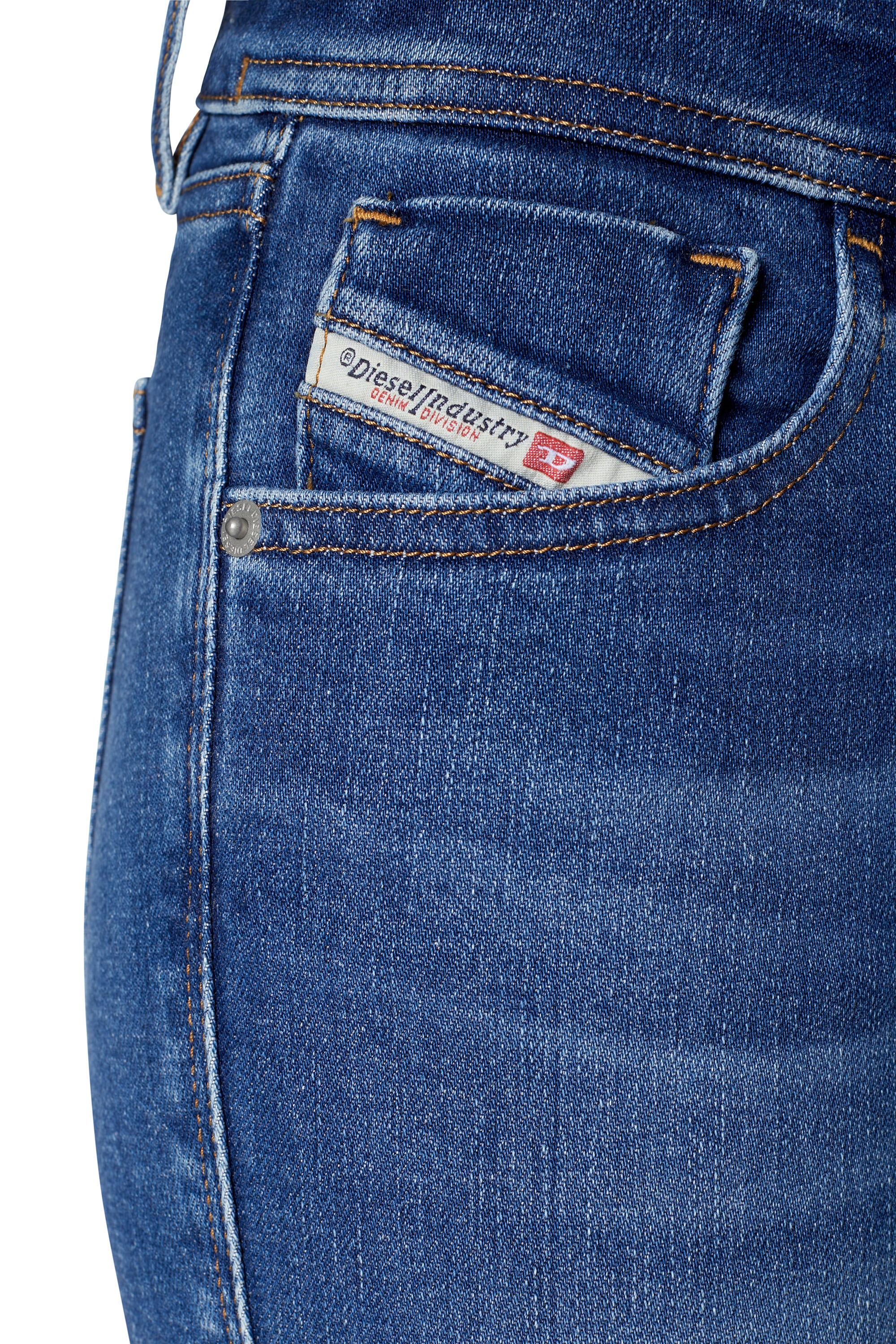 Diesel - 2018 SLANDY-LOW 09C21 Super skinny Jeans, Medium blue - Image 3