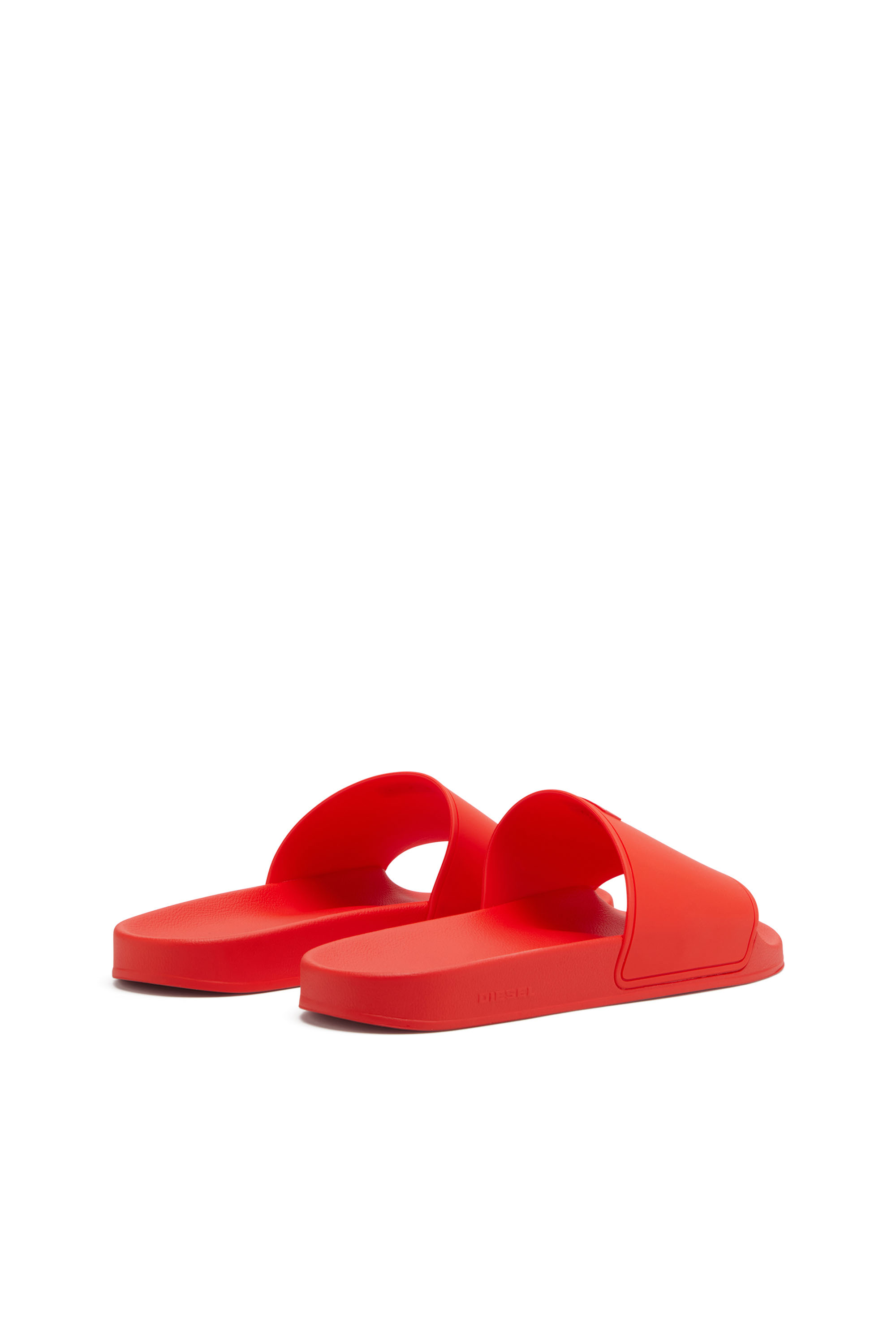 Diesel - SA-SWIM, Man's Sa-Swim-Rubber pool slides with D logo in Red - 3