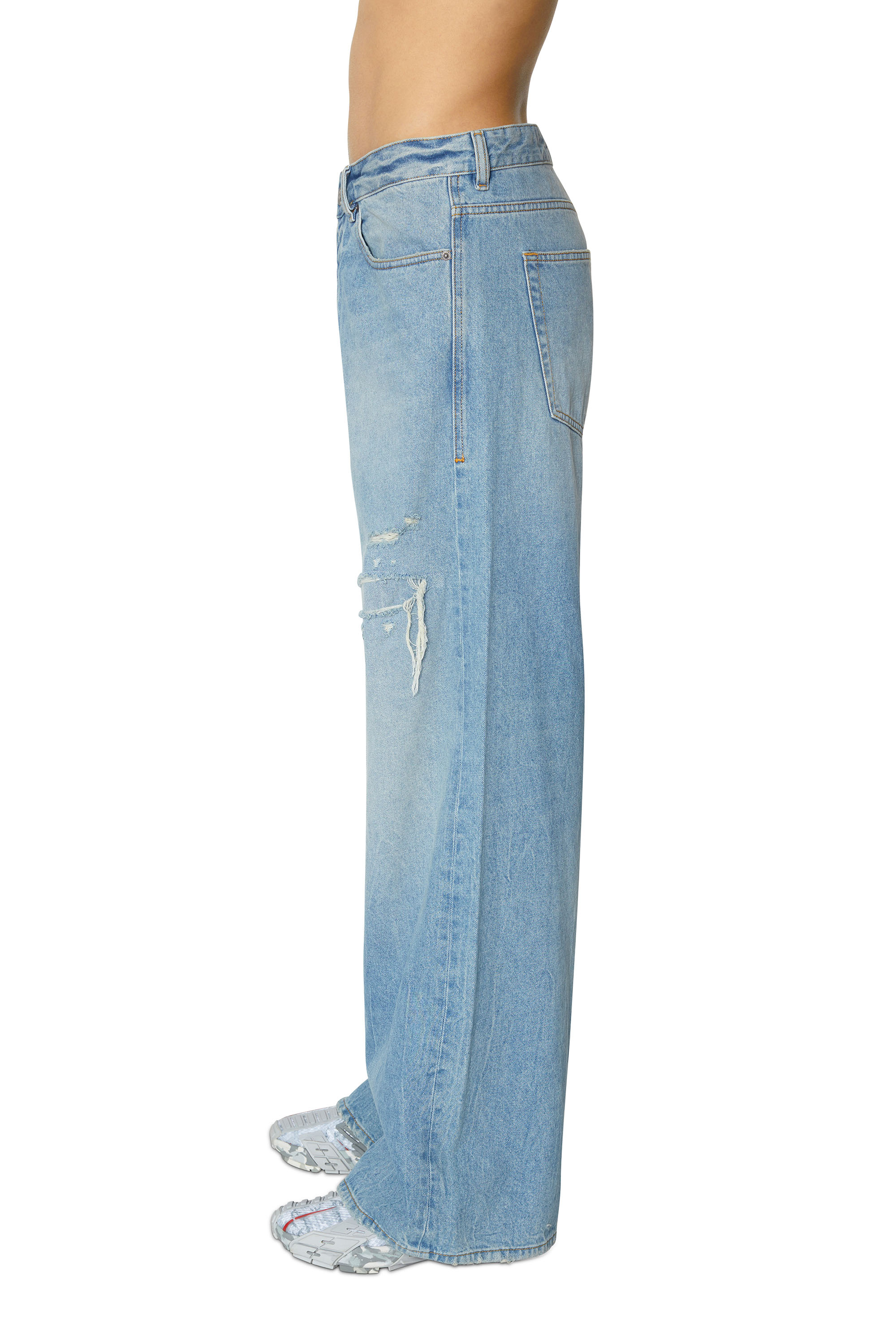 Diesel - D-Rise 09E25 Straight Jeans, Light Blue - Image 4